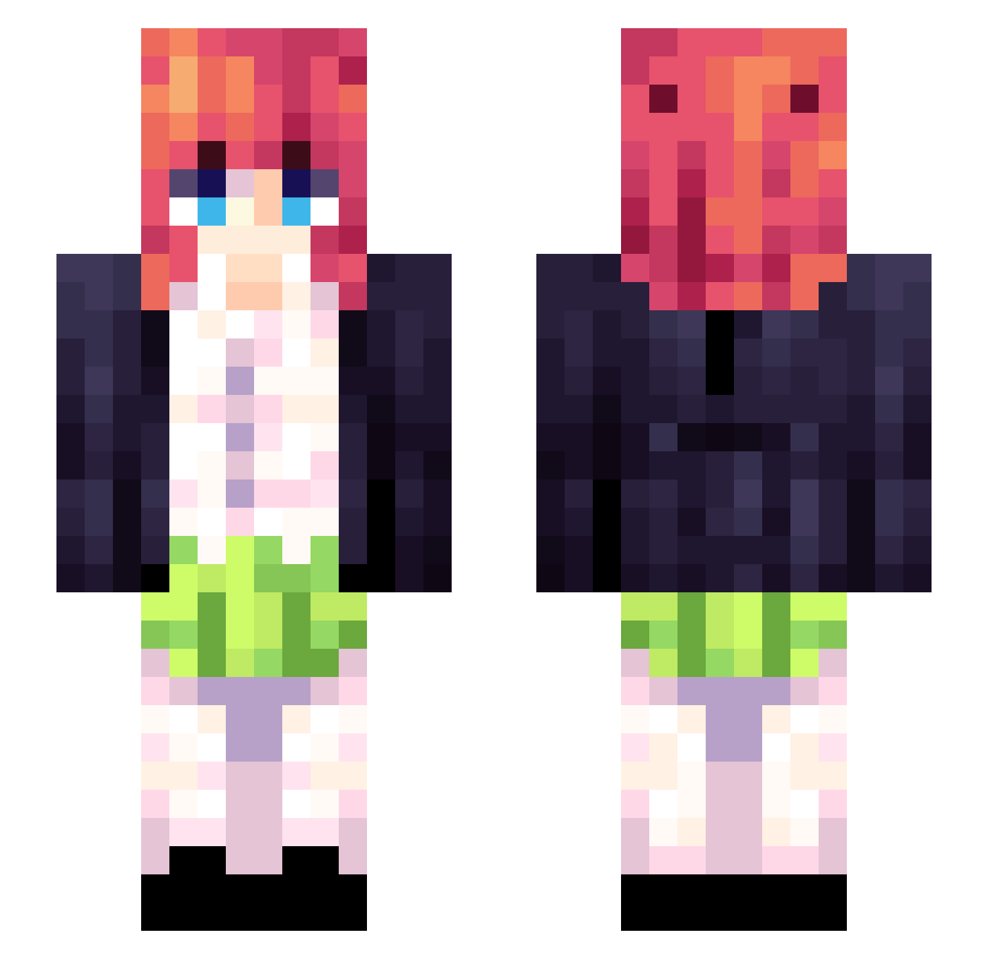 jonar1998 Minecraft skin, front and back view