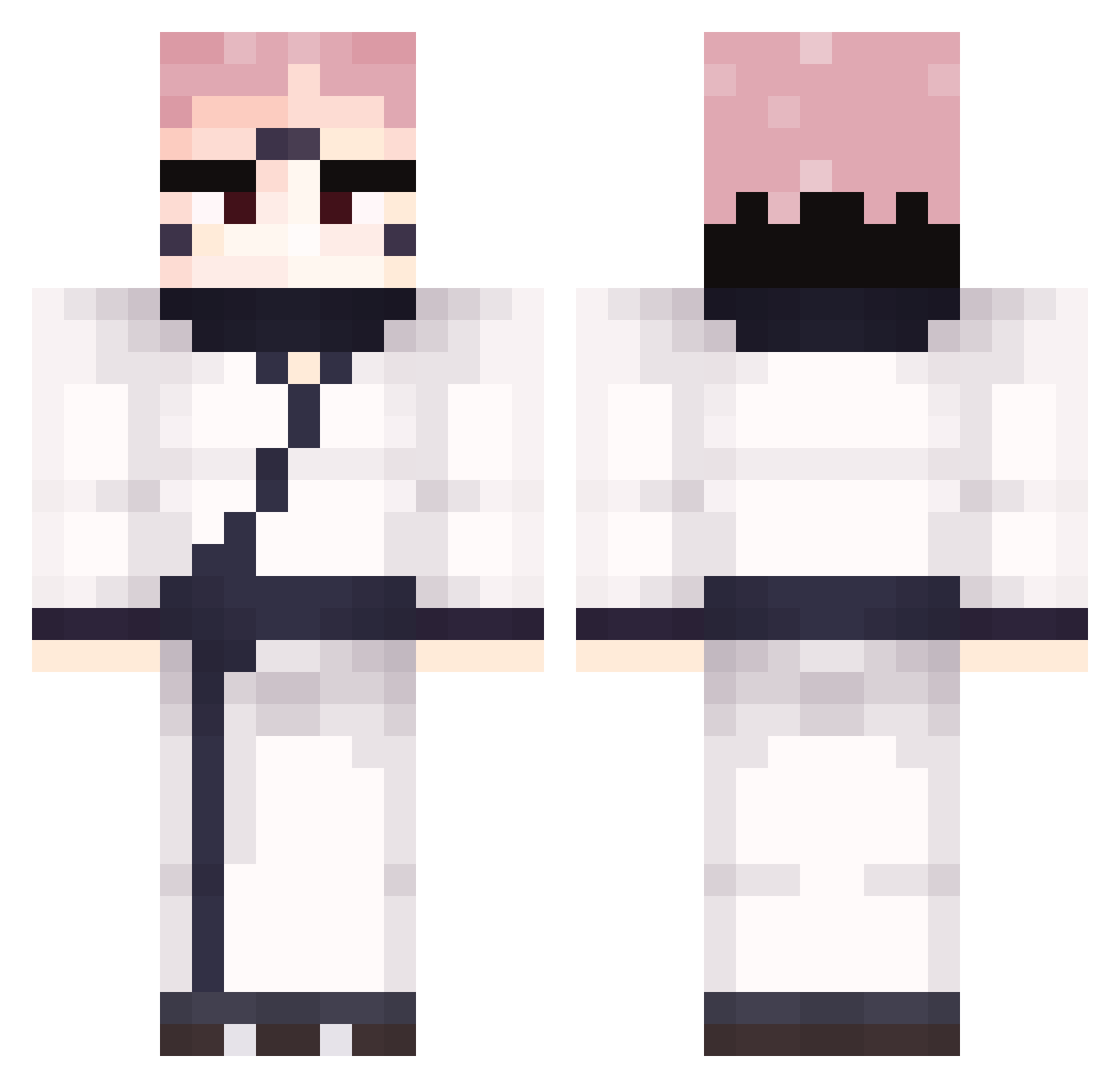 wjddn1234 Minecraft skin, front and back view