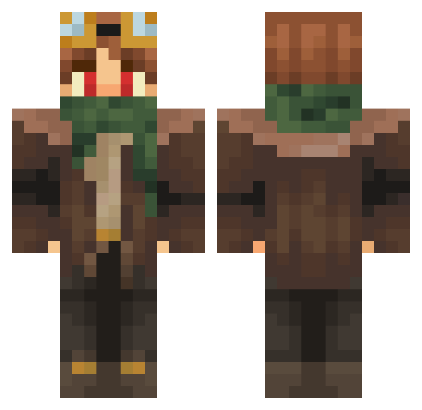 Void_God_Azatoth Minecraft skin, front and back view