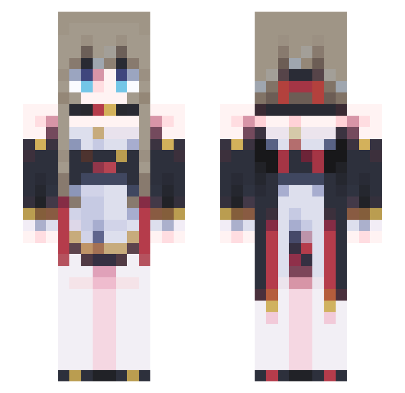 Xuhao_ZG Minecraft skin, front and back view