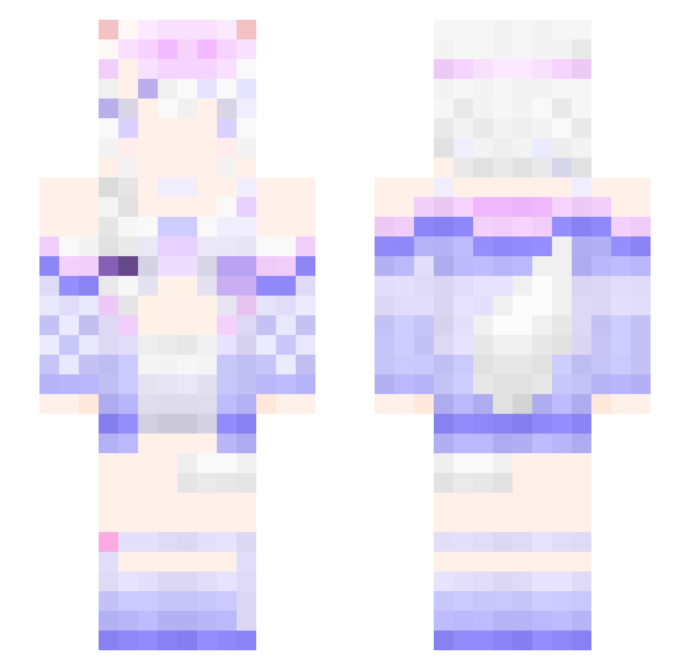 fritillaria0309 Minecraft skin, front and back view