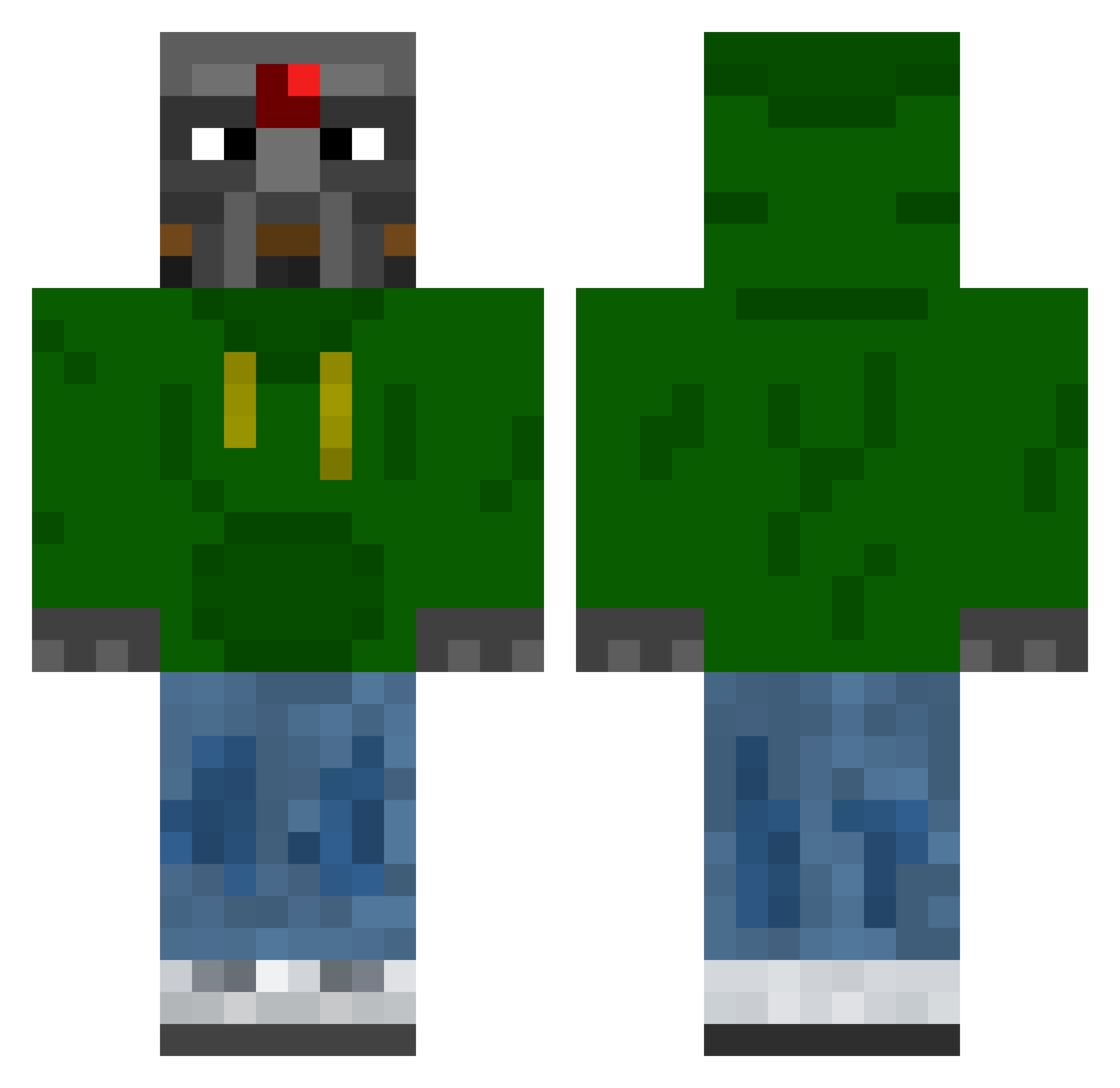 m3lo__ Minecraft skin, front and back view