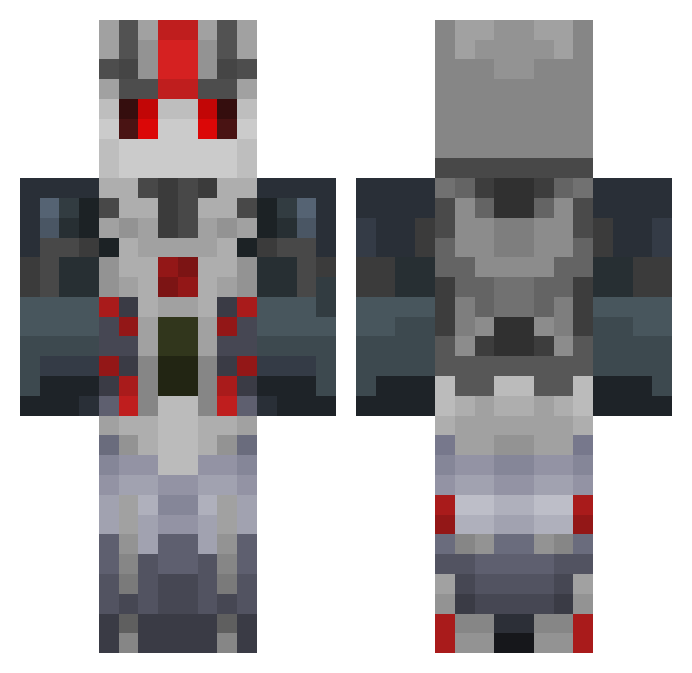 Tierfreundin01 Minecraft skin, front and back view