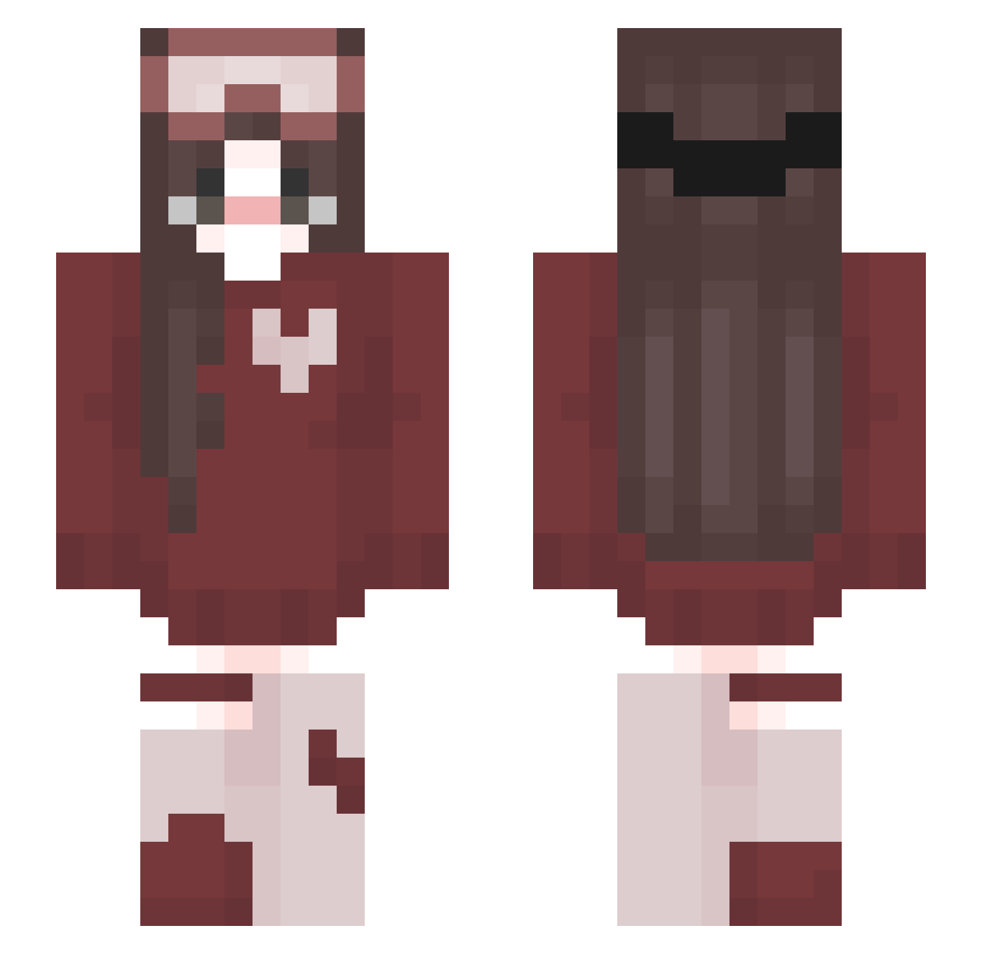 __Nikki__ Minecraft skin, front and back view