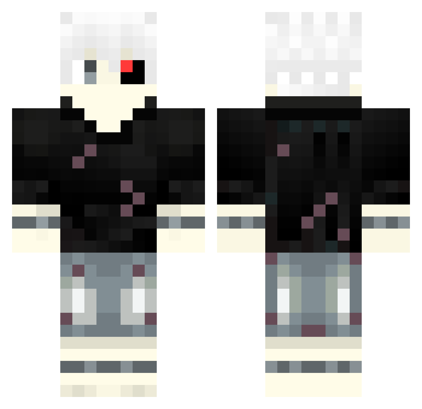 Krypt_haze Minecraft skin, front and back view