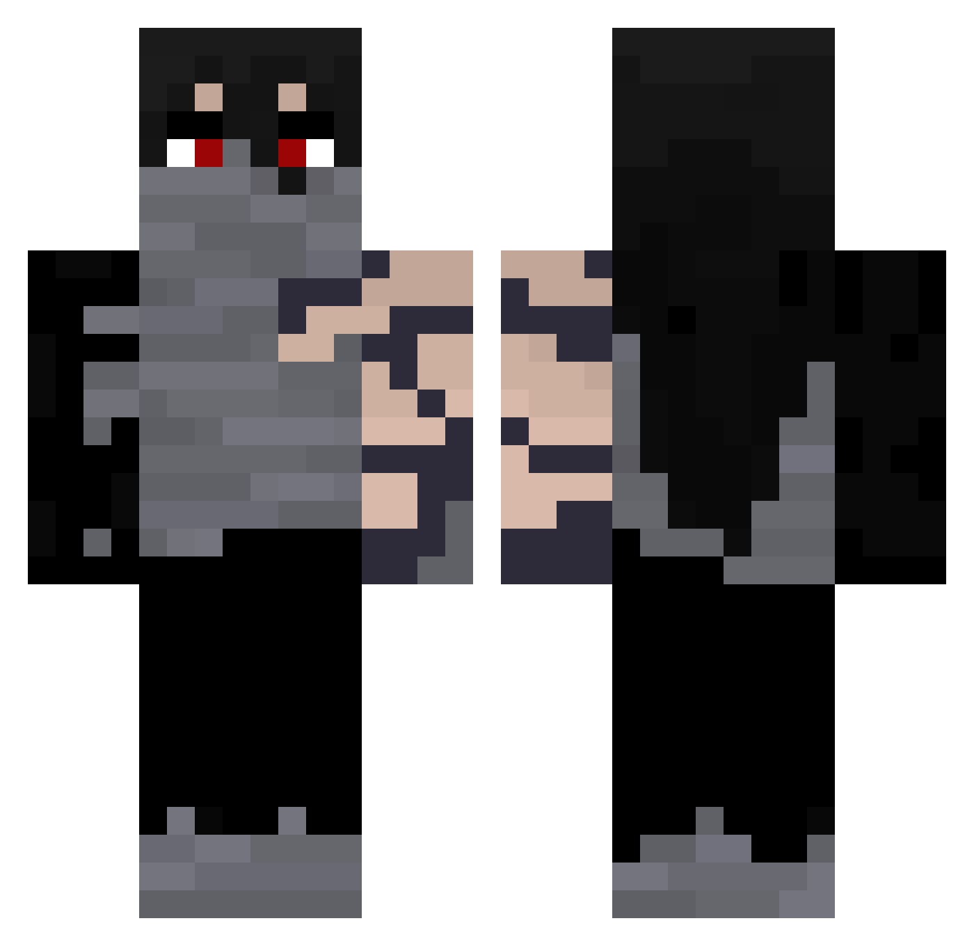 D17M_7 Minecraft skin, front and back view