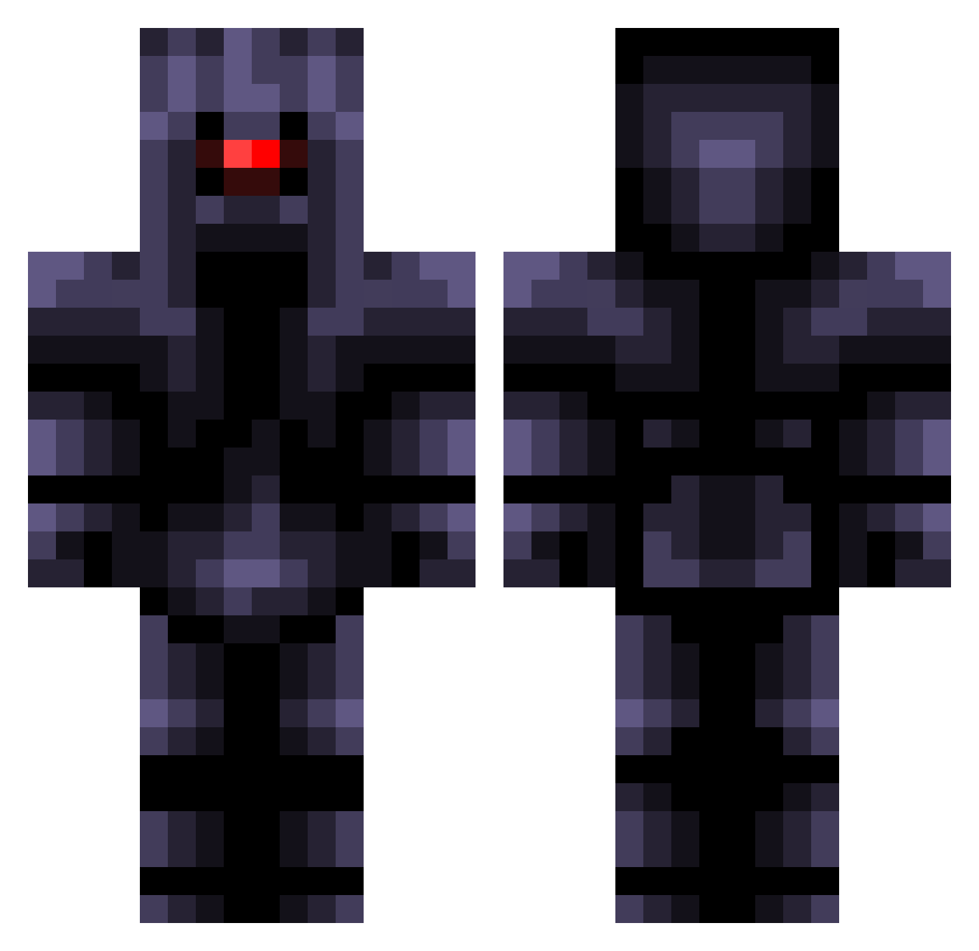 OdaSpirik Minecraft skin, front and back view