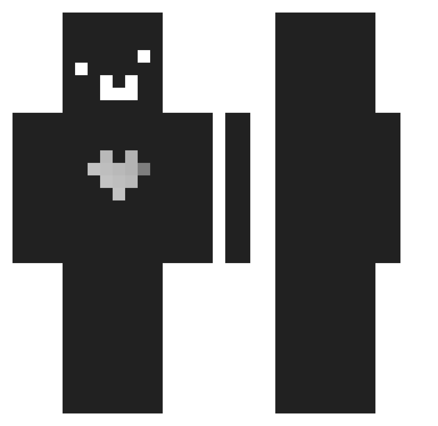Gge_Jun Minecraft skin, front and back view