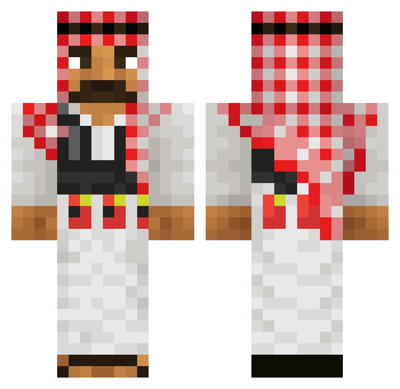 ilTrincheee Minecraft skin, front and back view