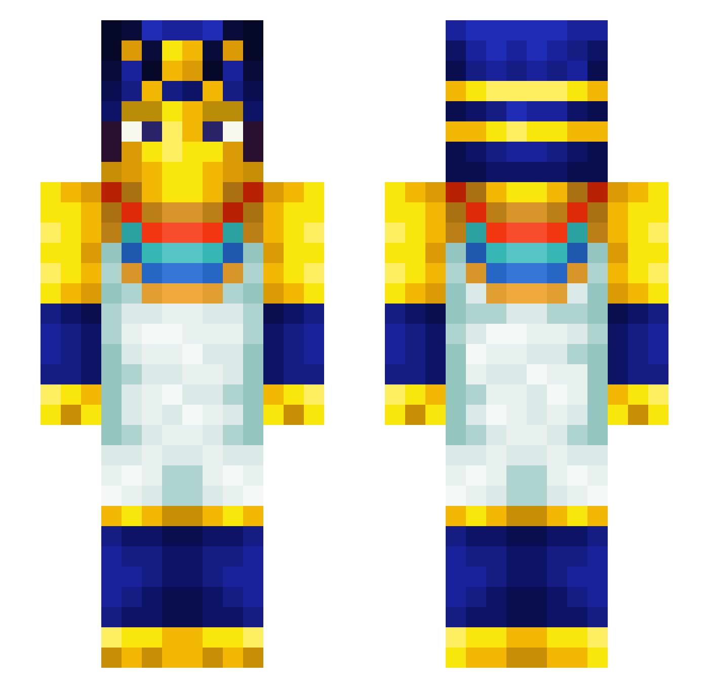 AXAXAXA_CbIP Minecraft skin, front and back view