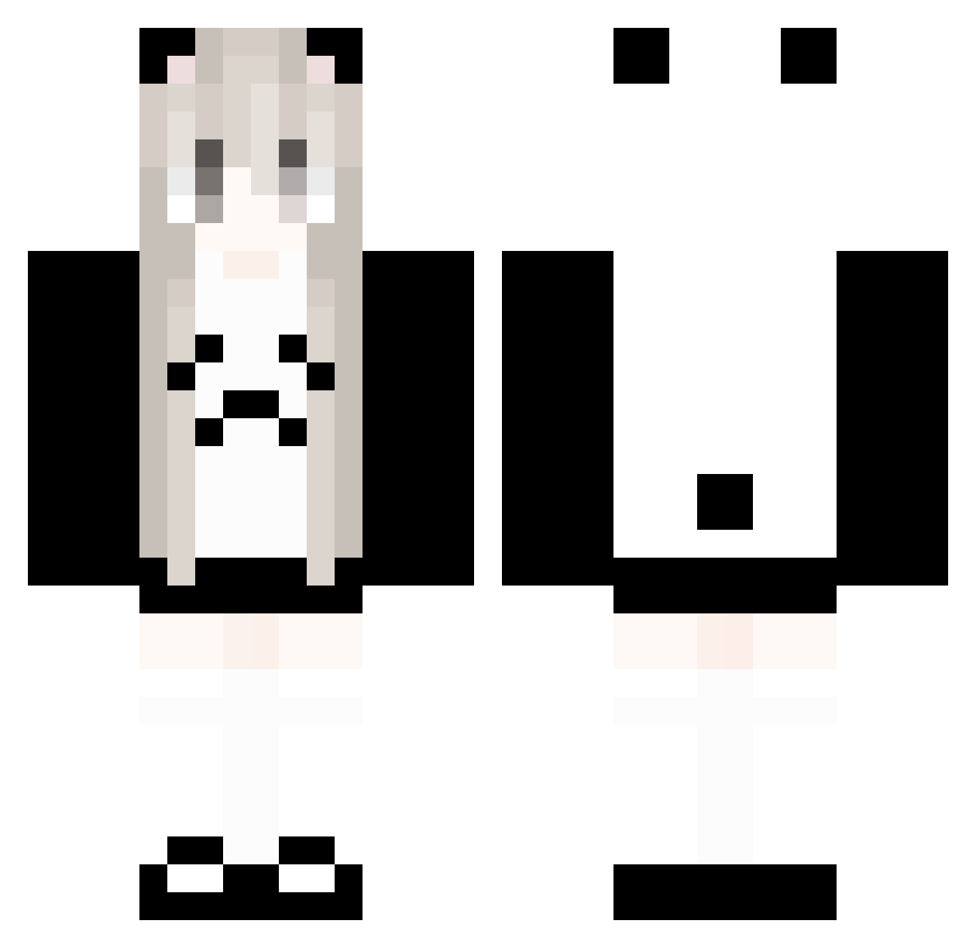 estrelaping Minecraft skin, front and back view