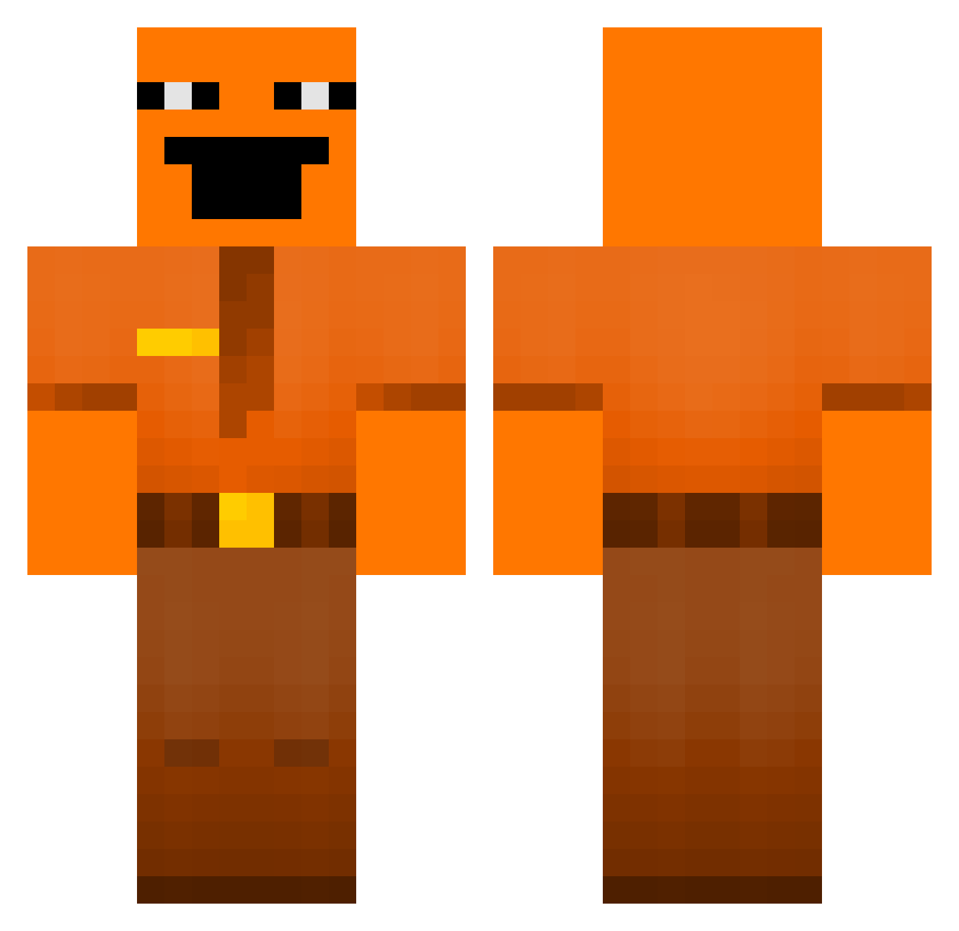 choppeur177 Minecraft skin, front and back view