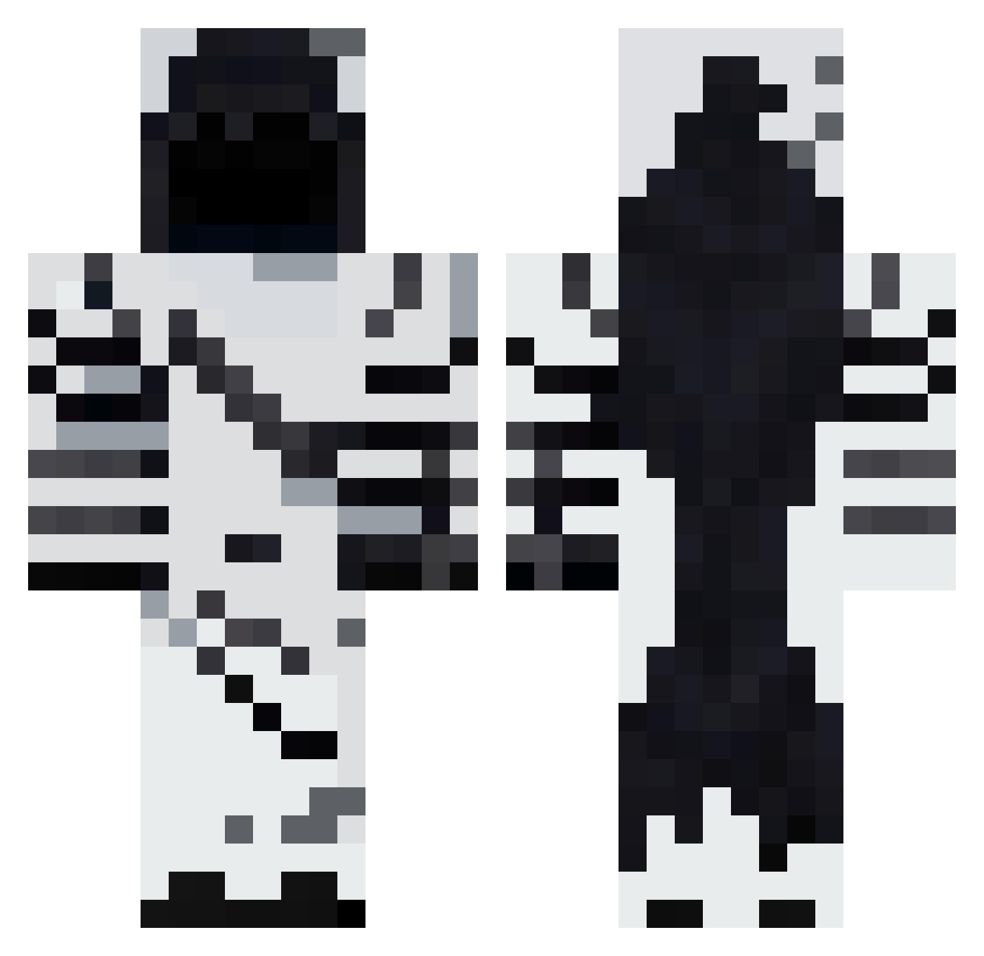 EasedHaddock_ Minecraft skin, front and back view