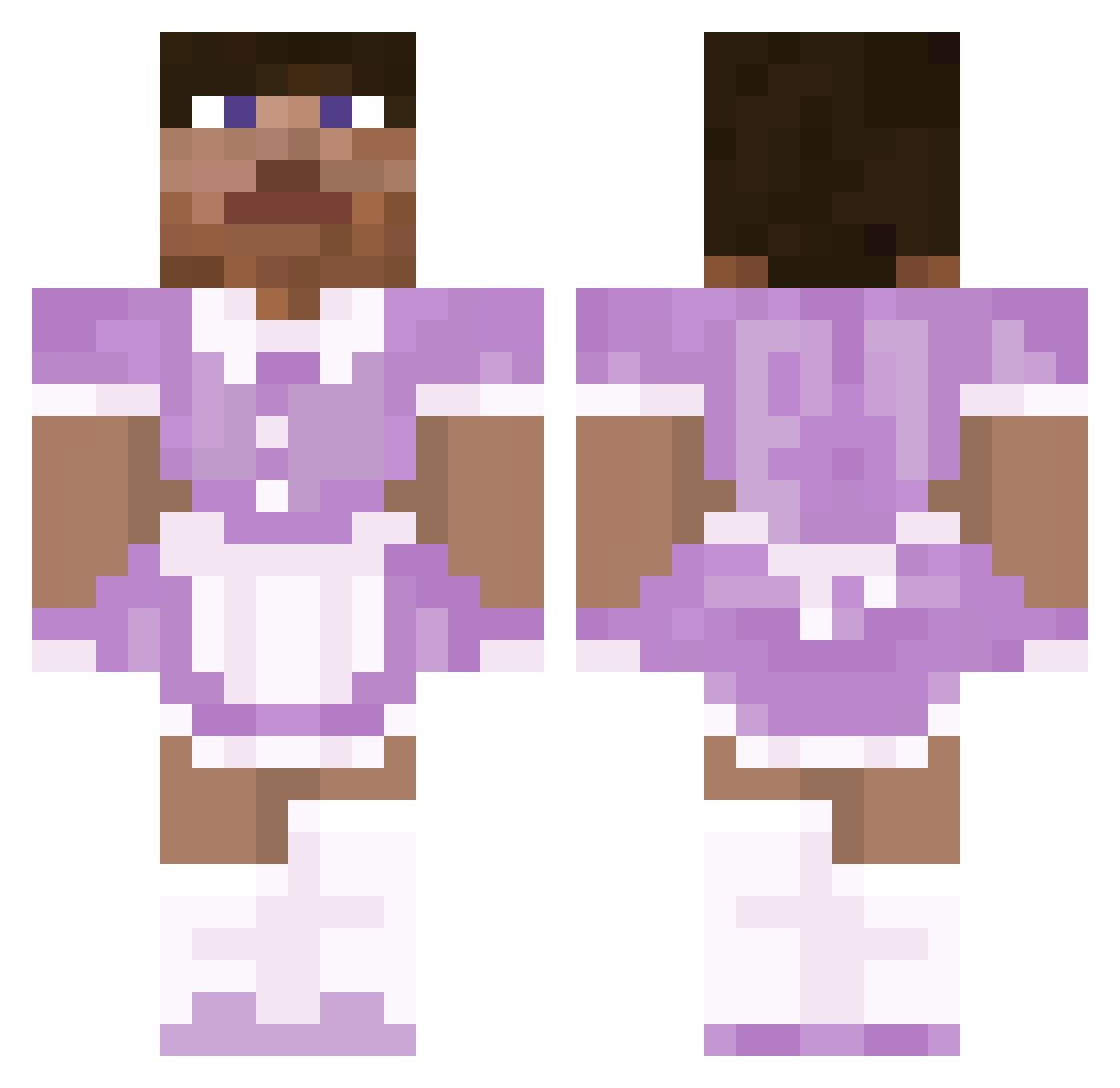 wieee Minecraft skin, front and back view