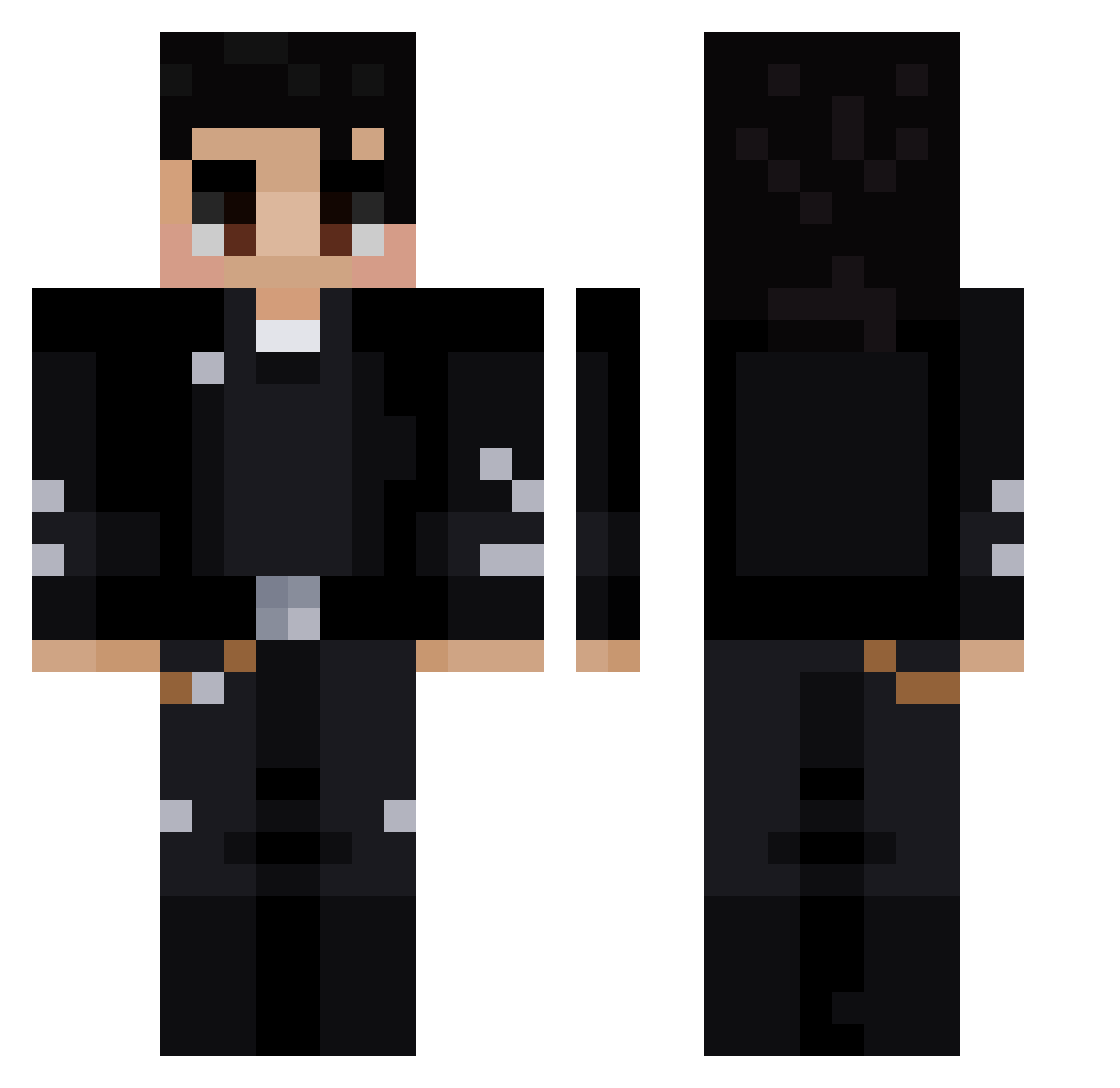 W4shingMachine Minecraft skin, front and back view