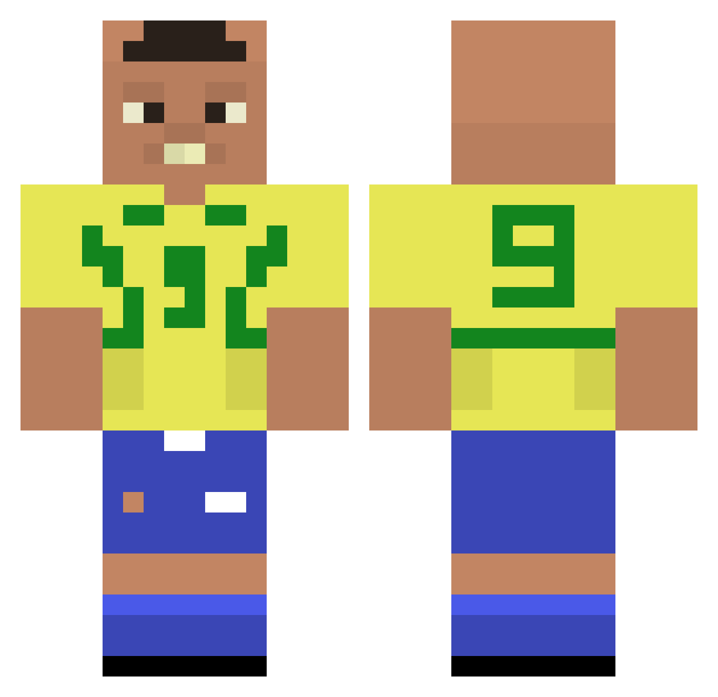 Noah_valleh Minecraft skin, front and back view