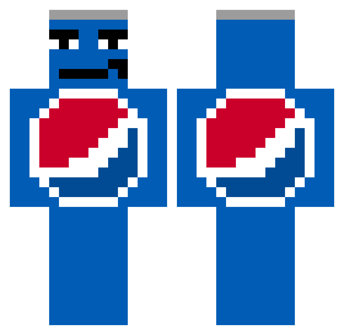Duck_on_wall Minecraft skin, front and back view