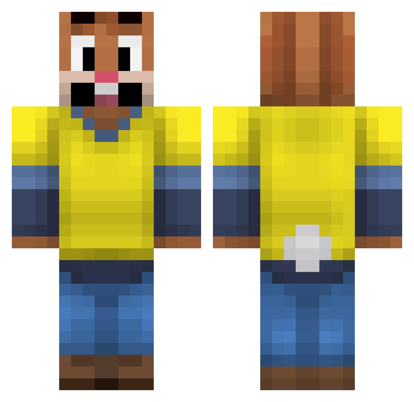 fairysota Minecraft skin, front and back view