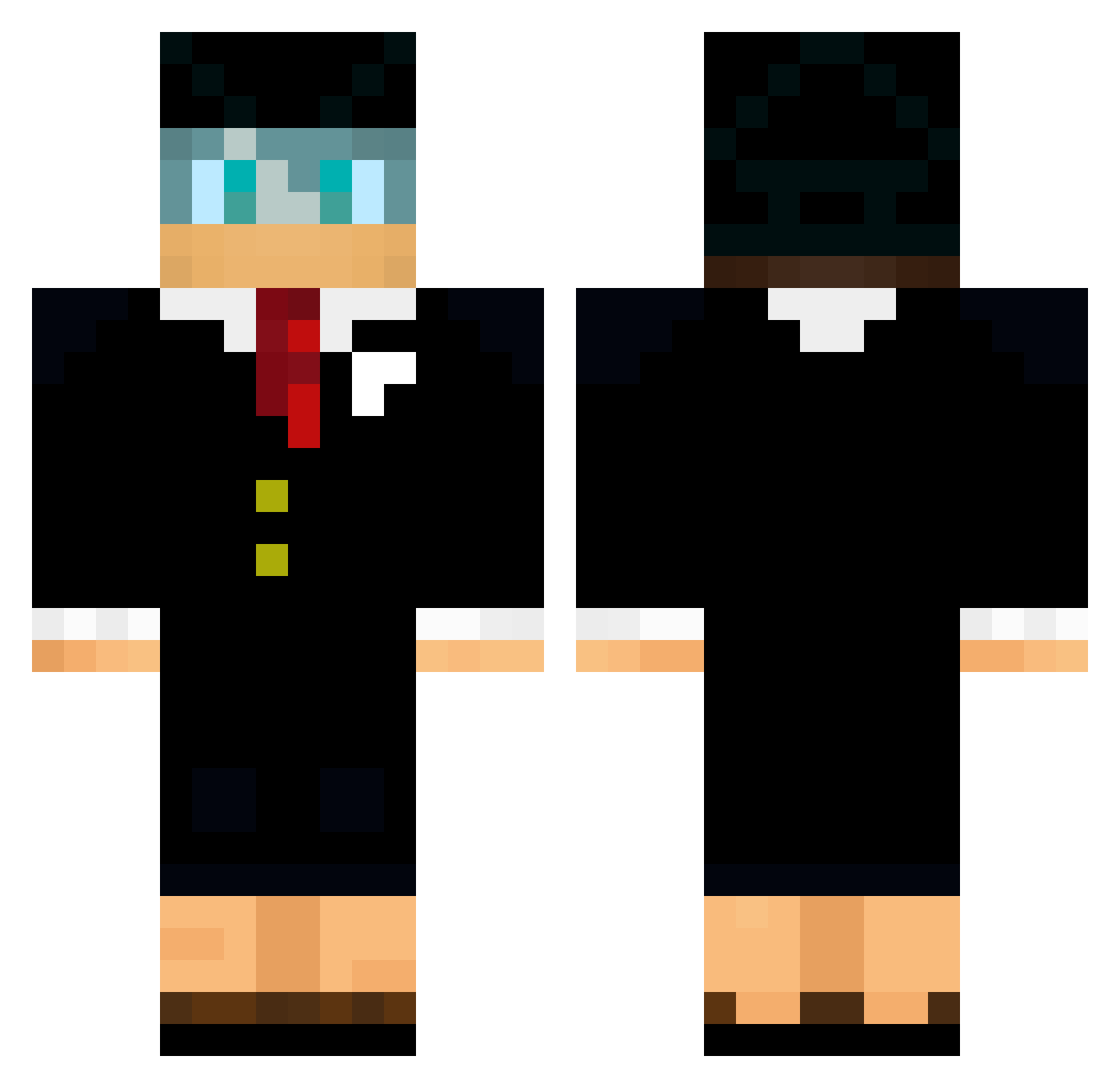 Filly_07 Minecraft skin, front and back view