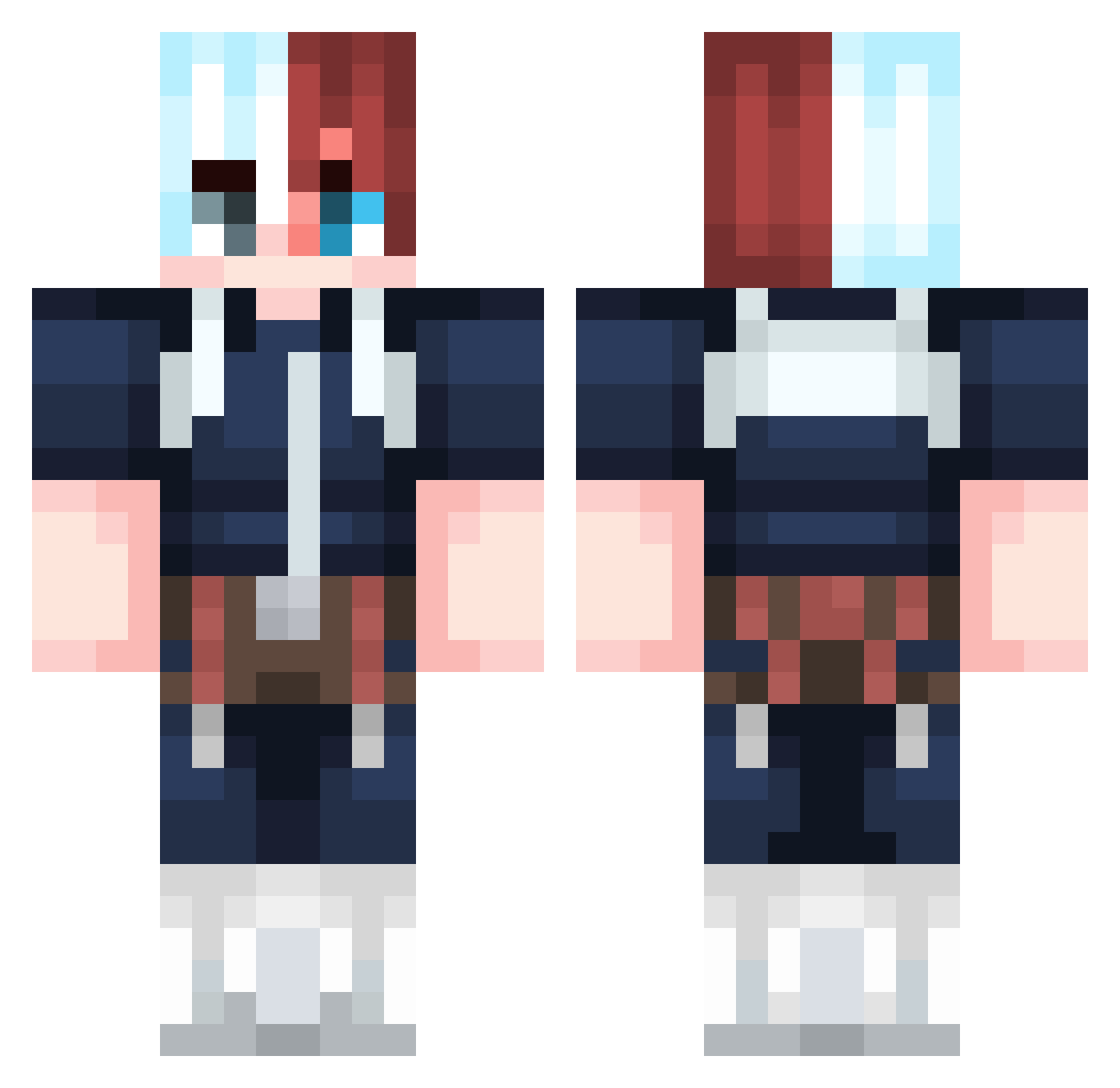 July4th Minecraft skin, front and back view