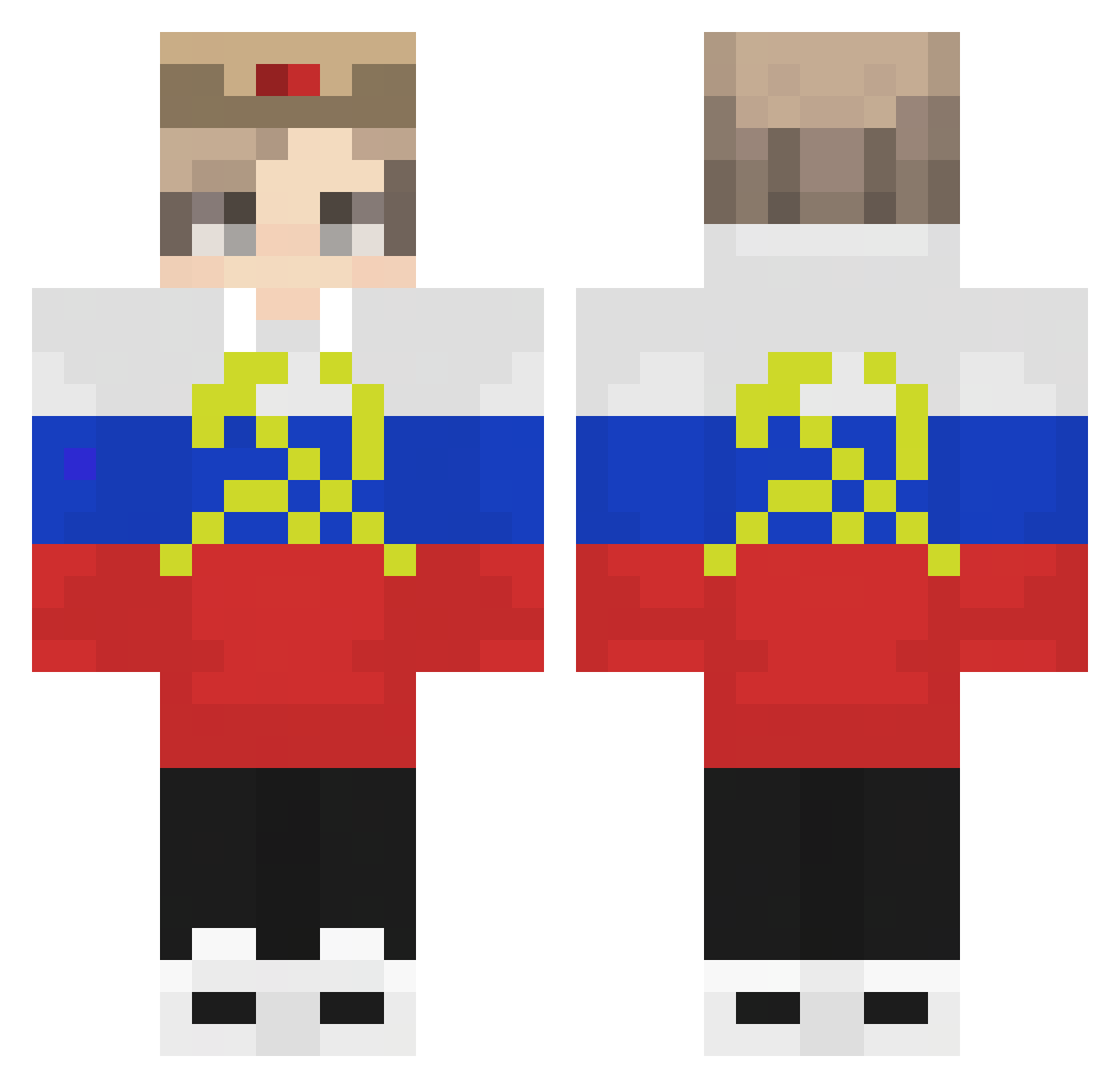 Yamaru__ Minecraft skin, front and back view