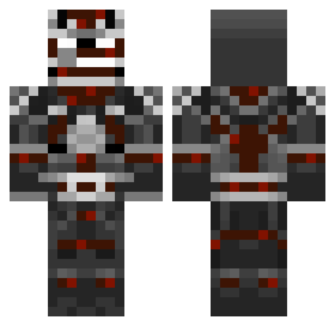 Tj4yFN Minecraft skin, front and back view
