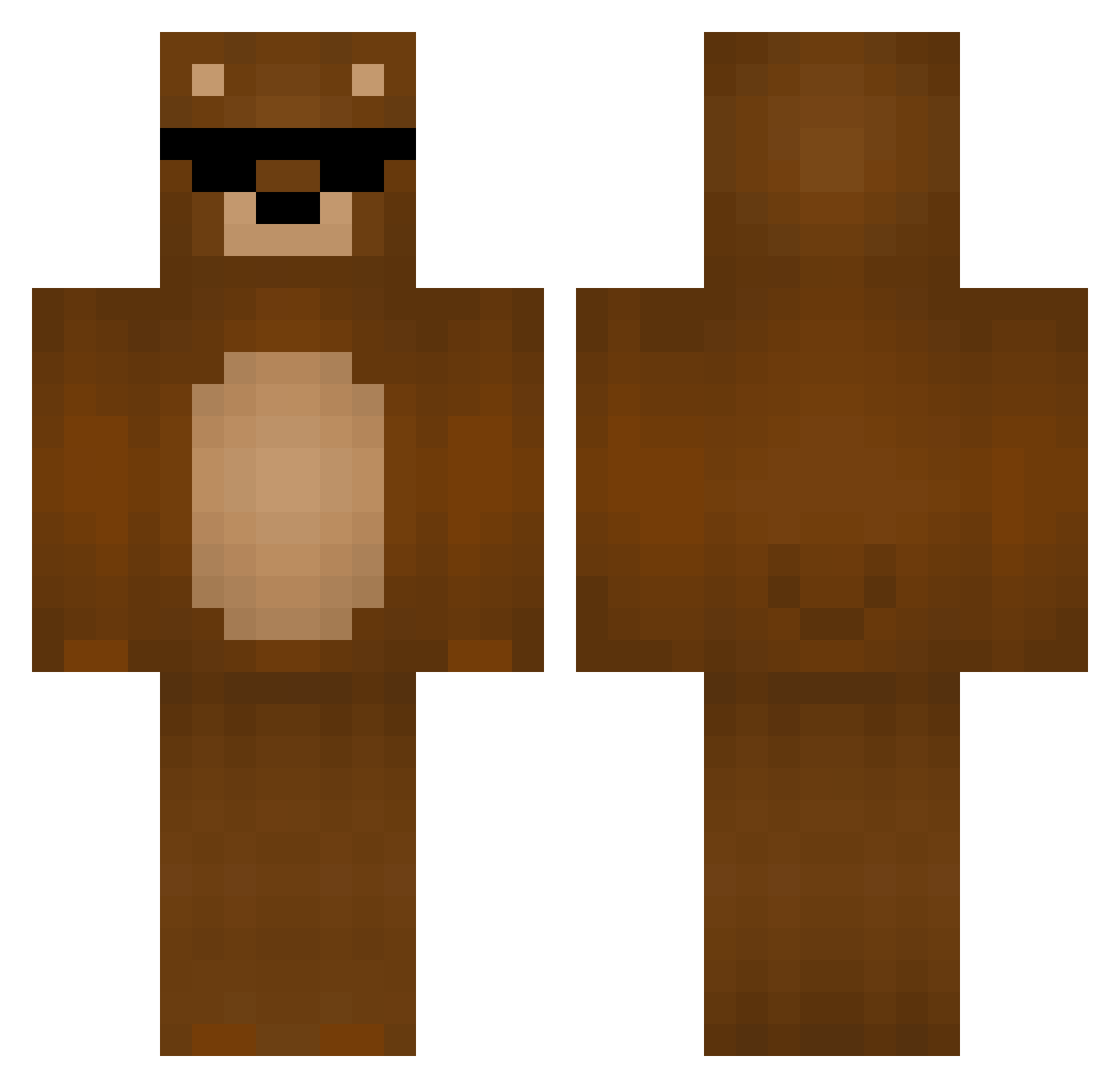 theFL9 Minecraft skin, front and back view