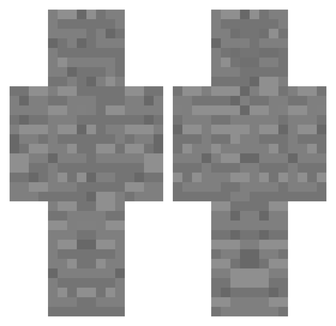 beeefbroth Minecraft skin, front and back view