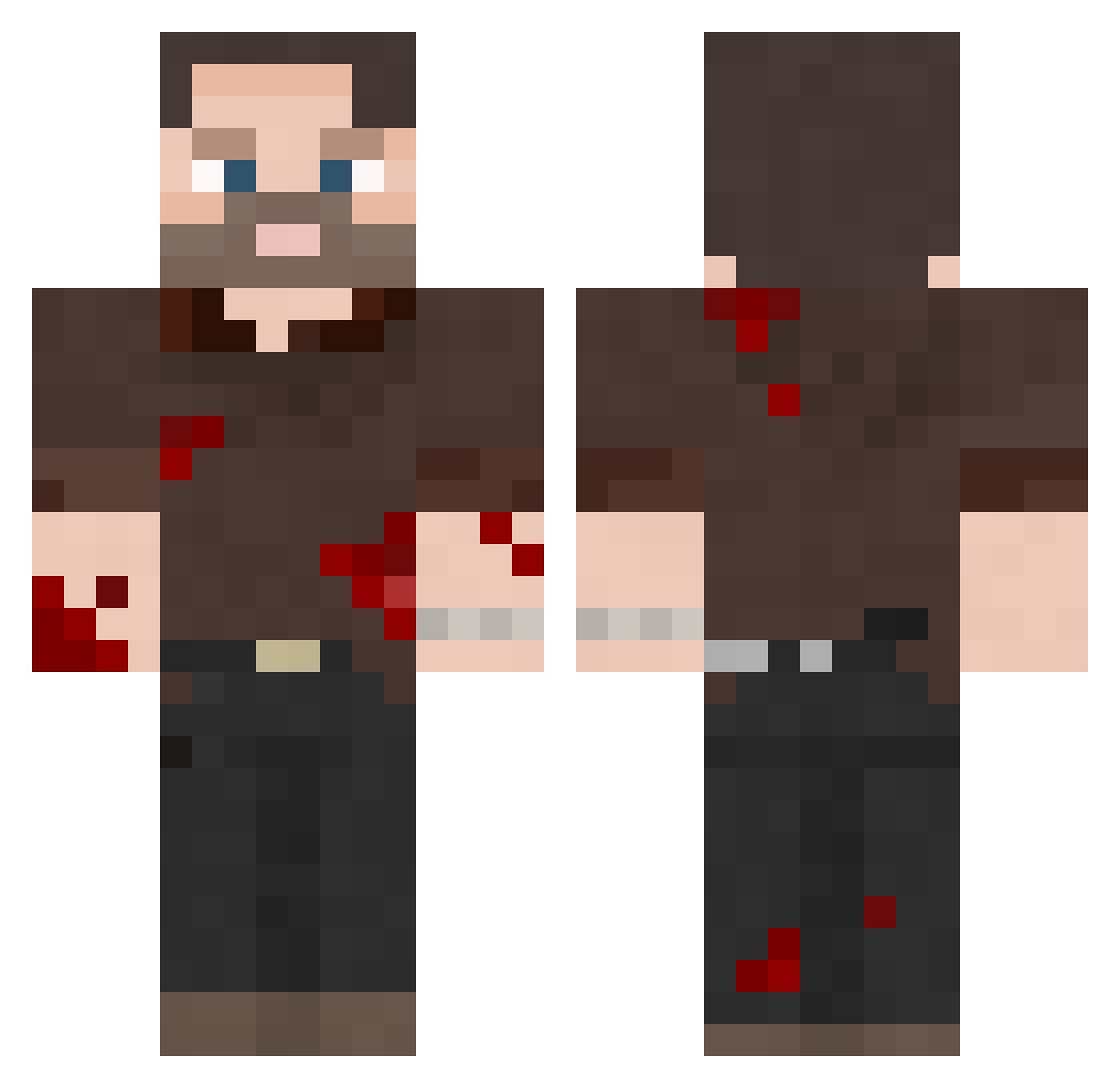 thedaniel45 Minecraft skin, front and back view
