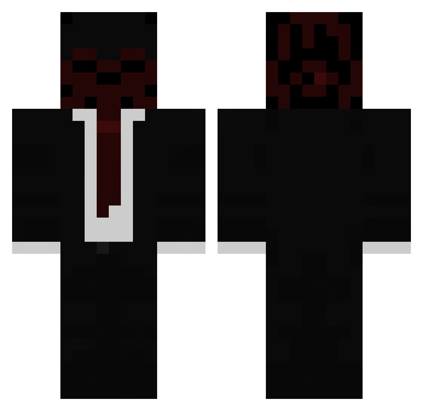 T_ErrorDustC Minecraft skin, front and back view