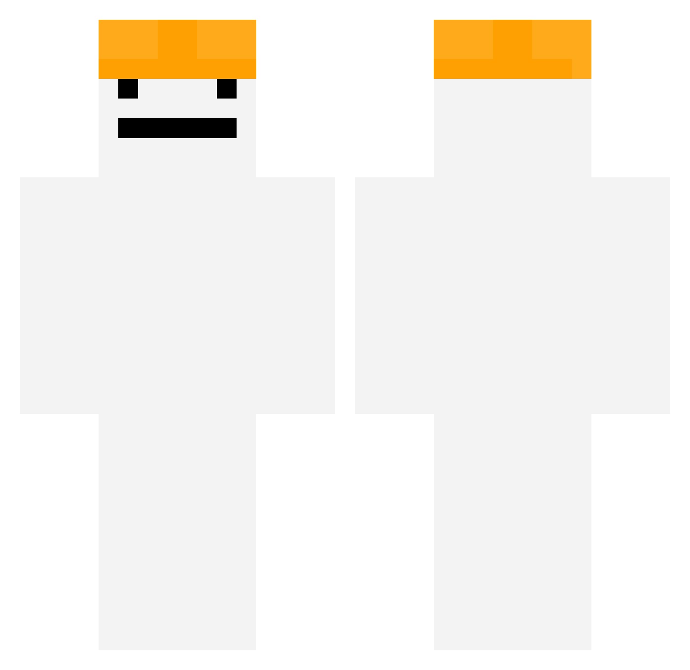 P03_ Minecraft skin, front and back view