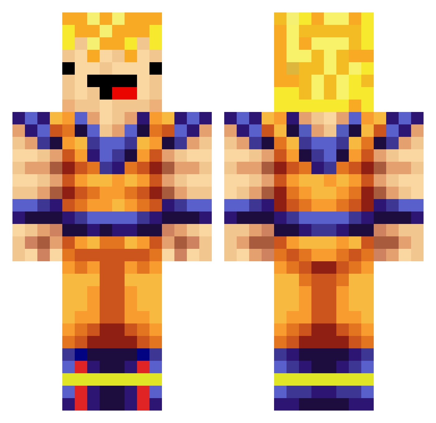 MrkillerYT Minecraft skin, front and back view