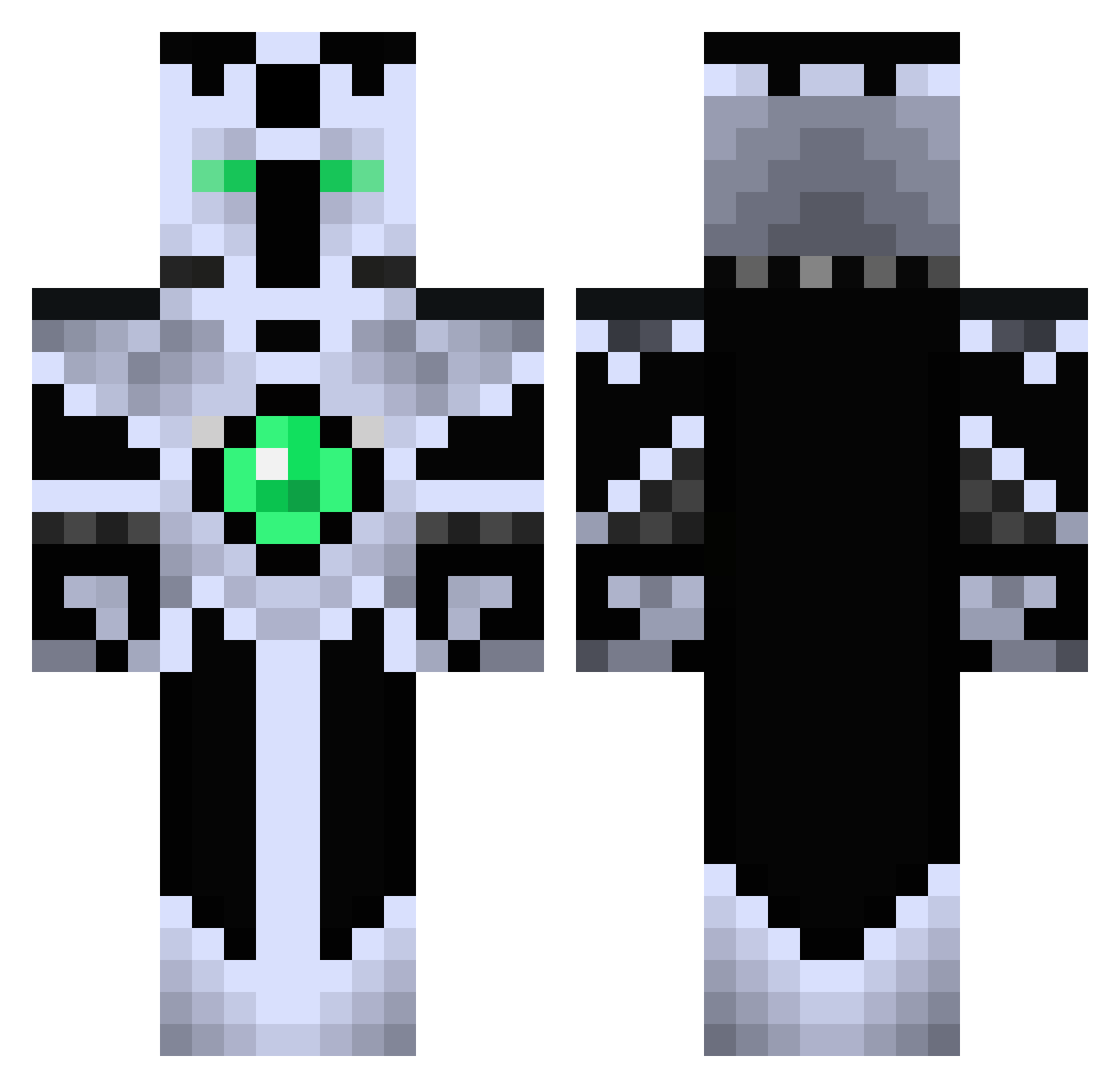 BITTERBAL123 Minecraft skin, front and back view