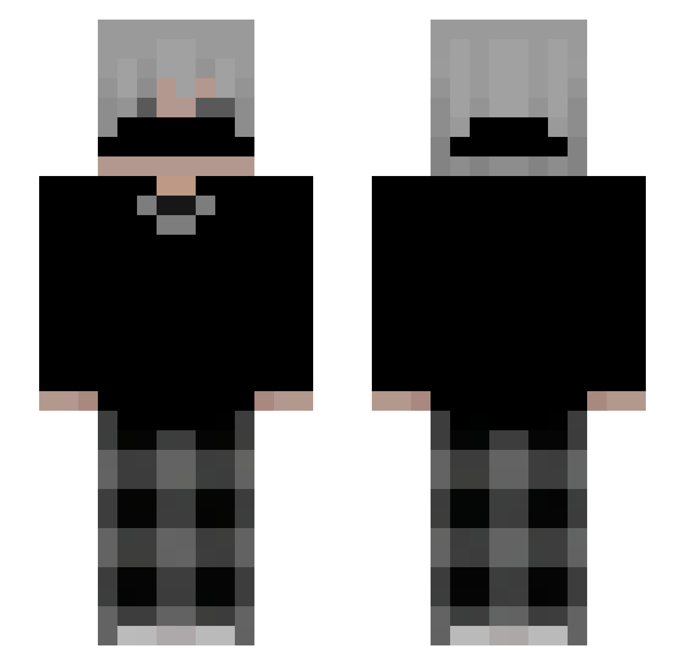 _Free4sABird Minecraft skin, front and back view