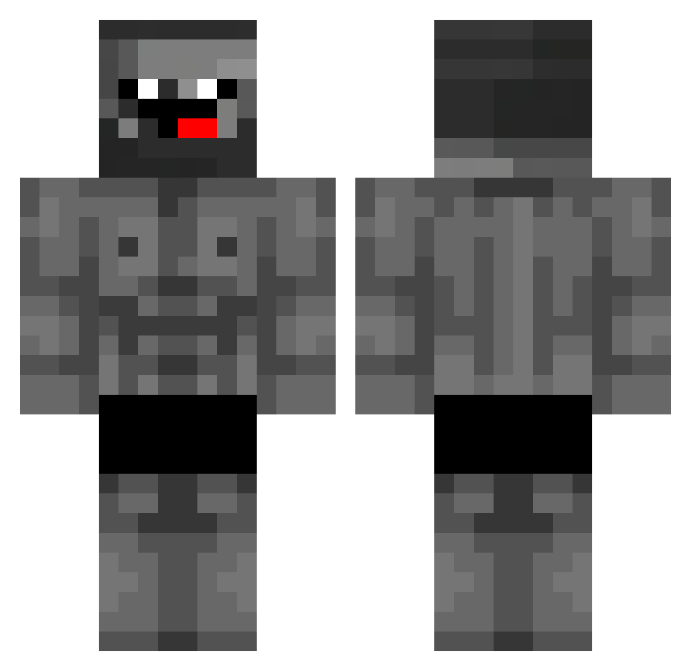 _SR_Salsicha Minecraft skin, front and back view