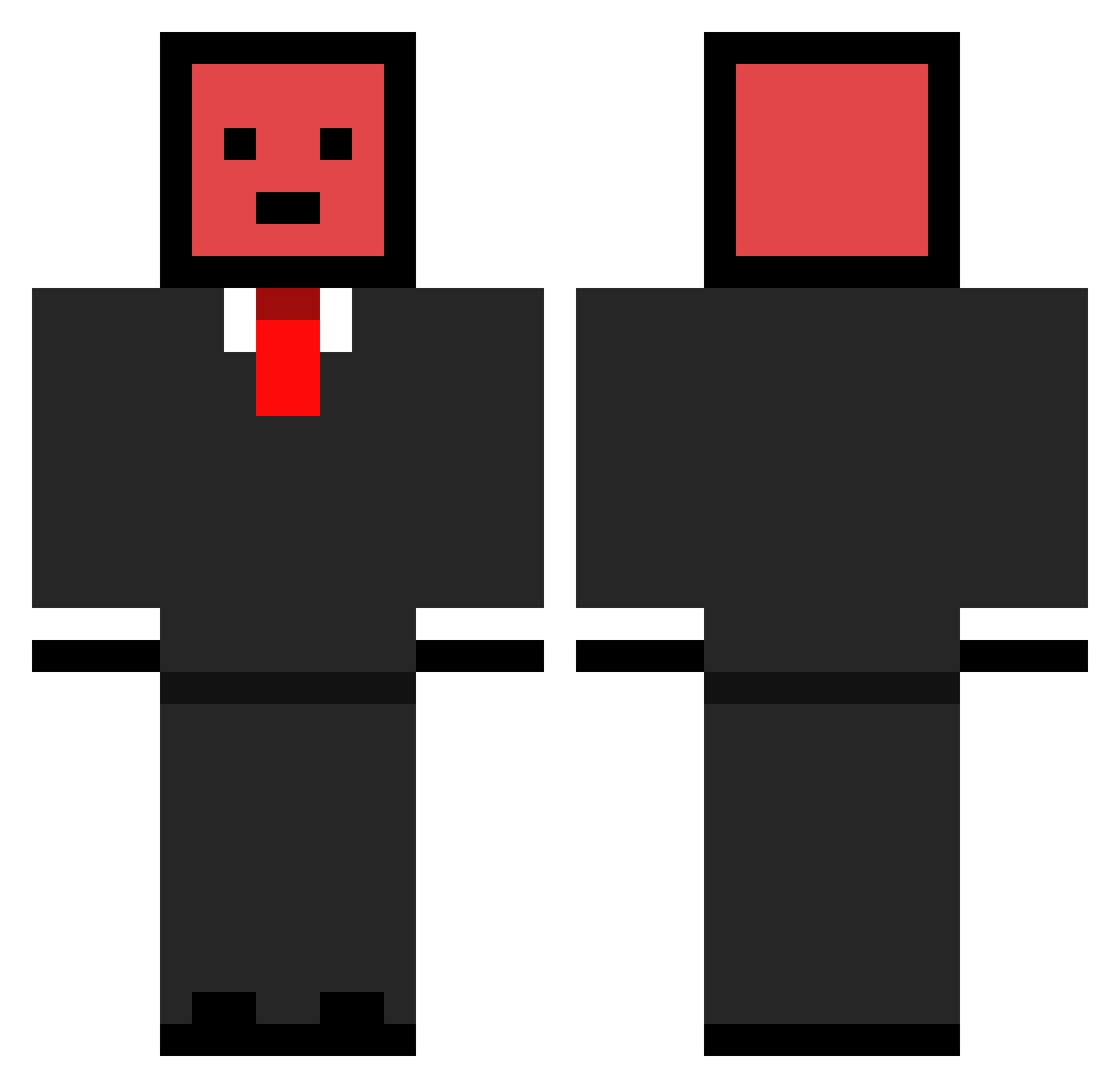 BigBoyTroopers Minecraft skin, front and back view