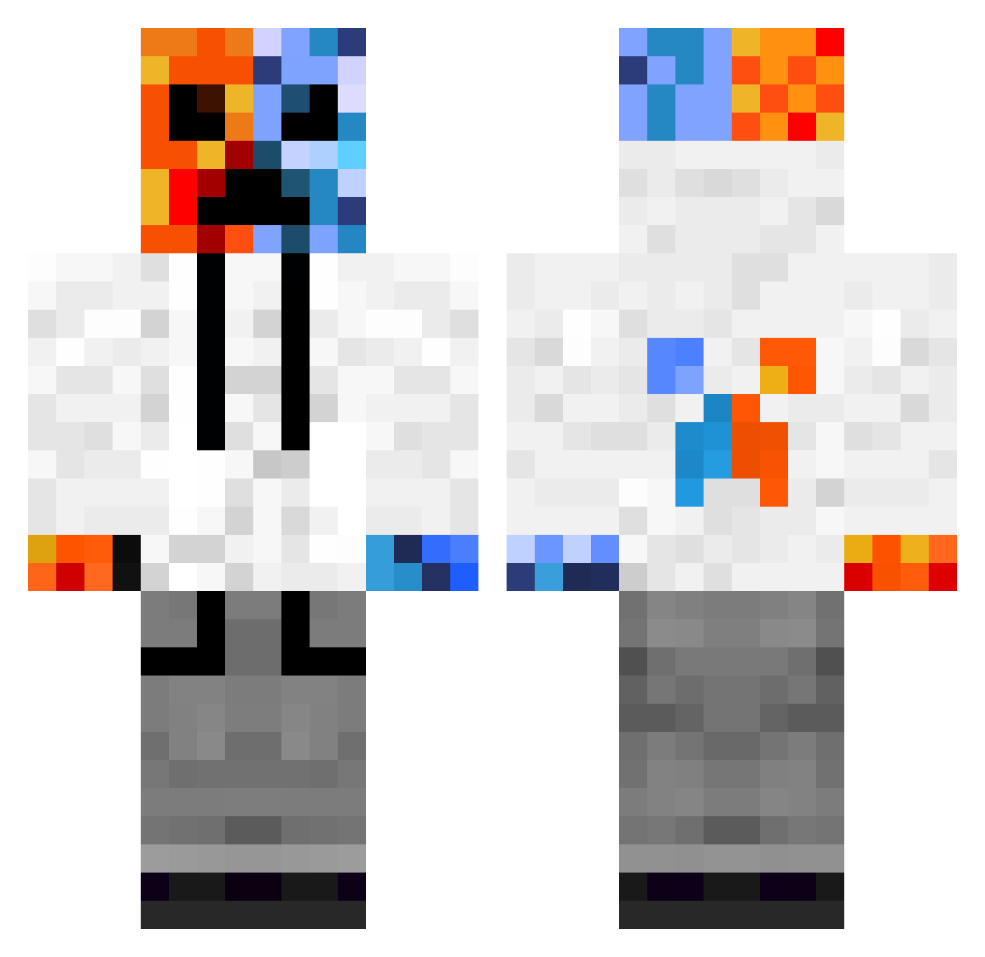 fusoszz Minecraft skin, front and back view