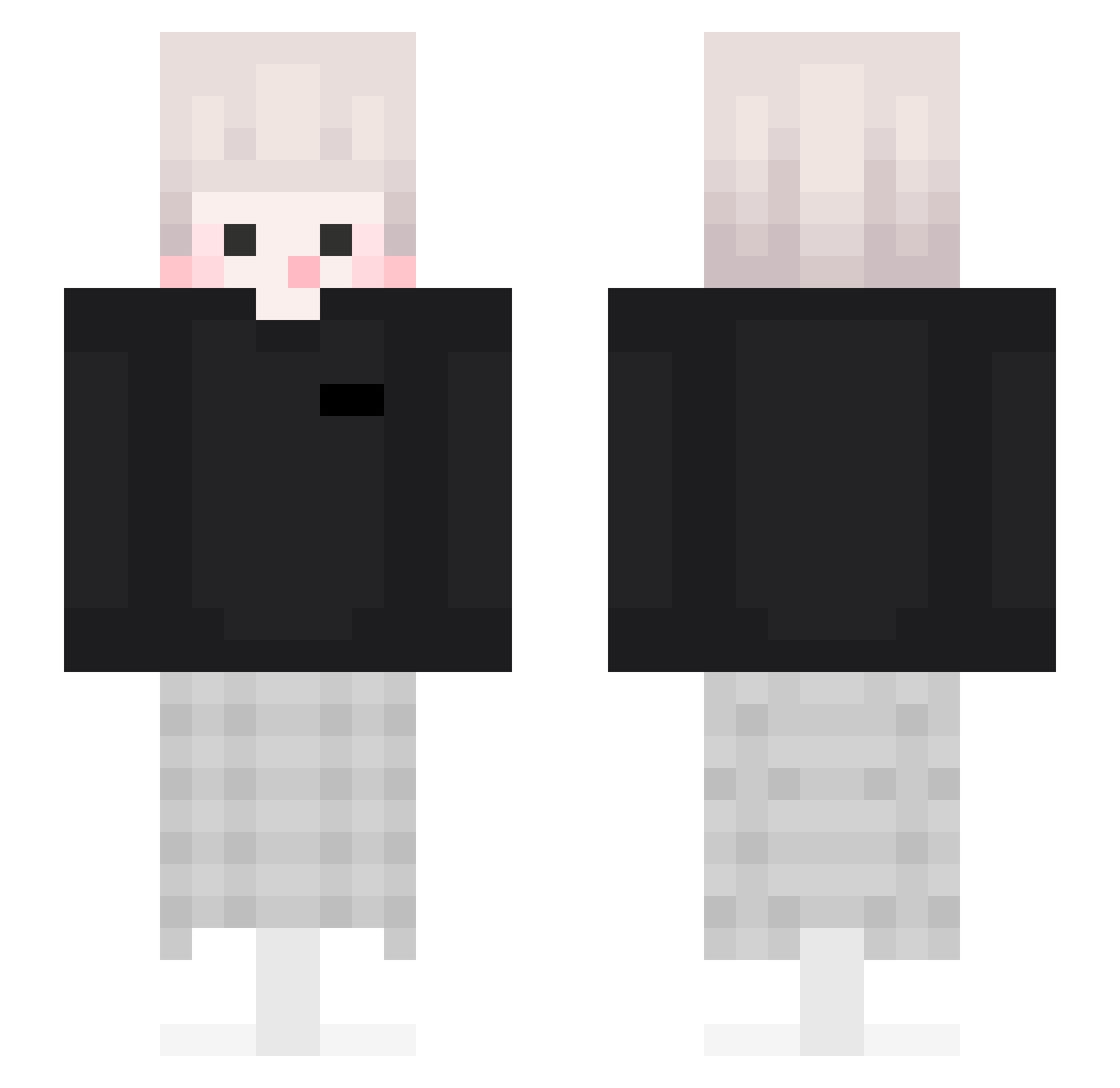 suho_0709 Minecraft skin, front and back view