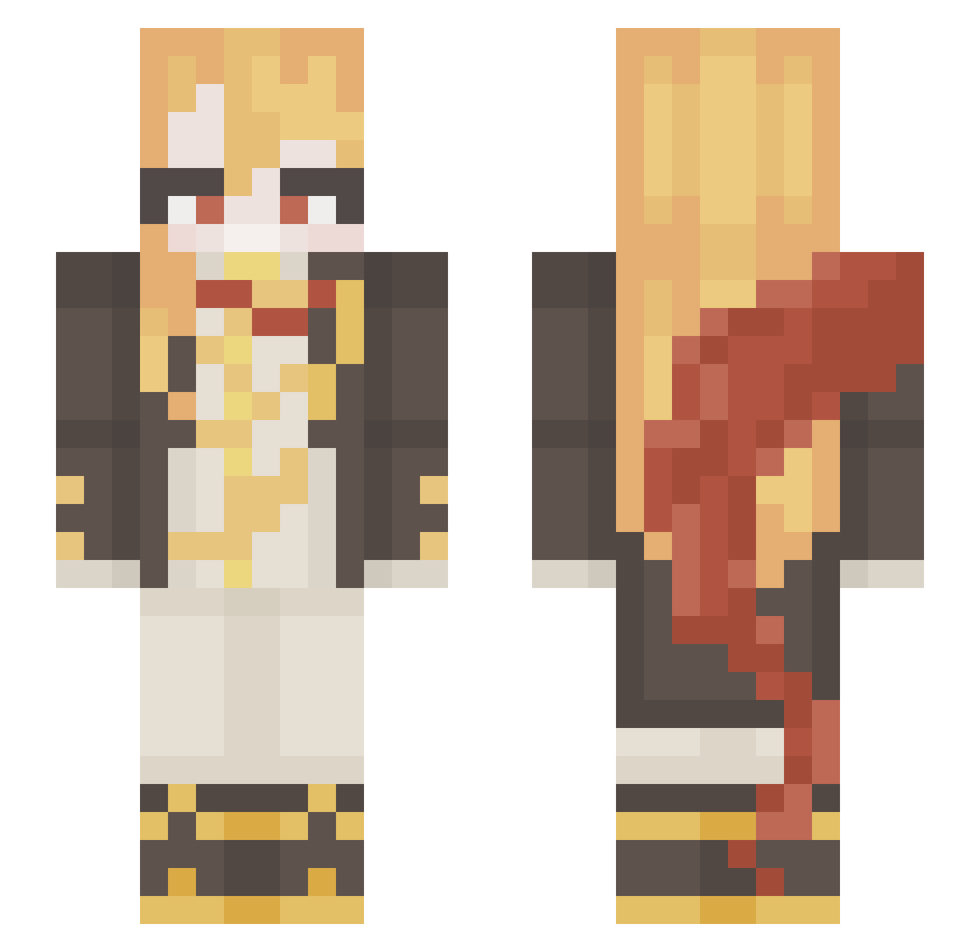 eternos8198 Minecraft skin, front and back view