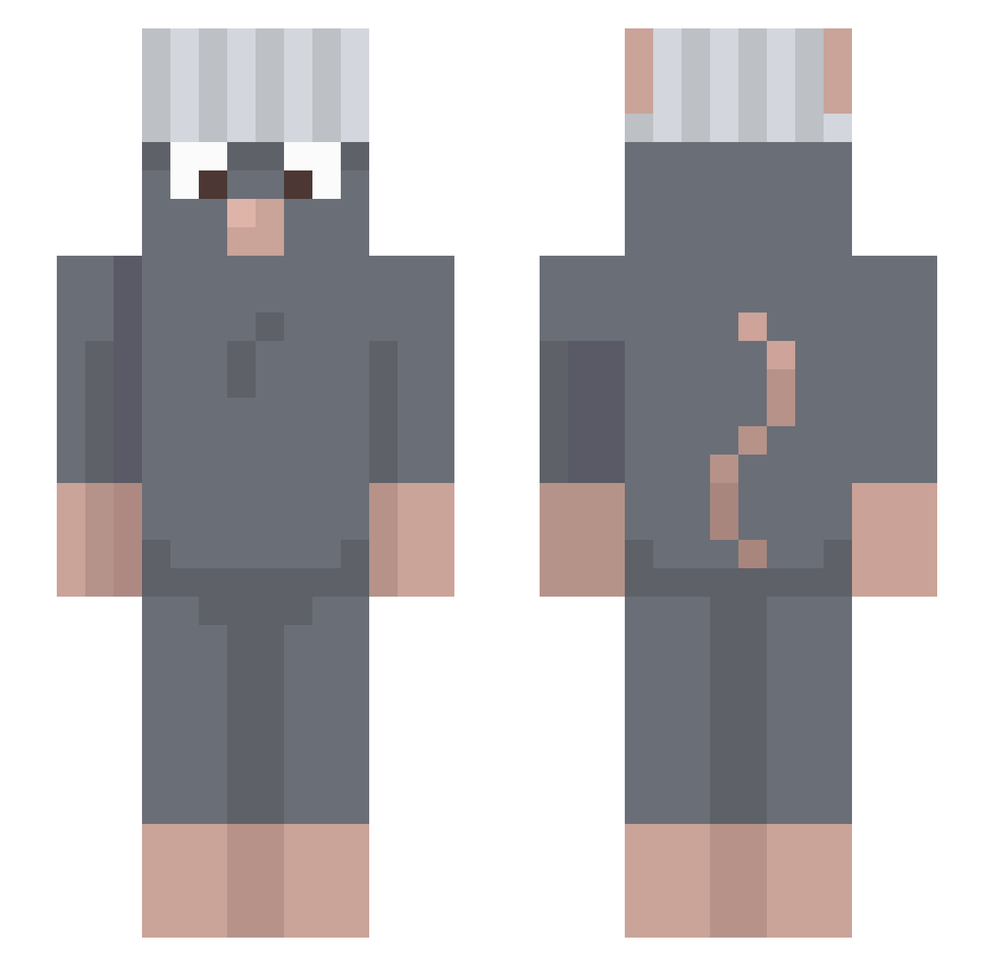 THEBIGLO2269 Minecraft skin, front and back view