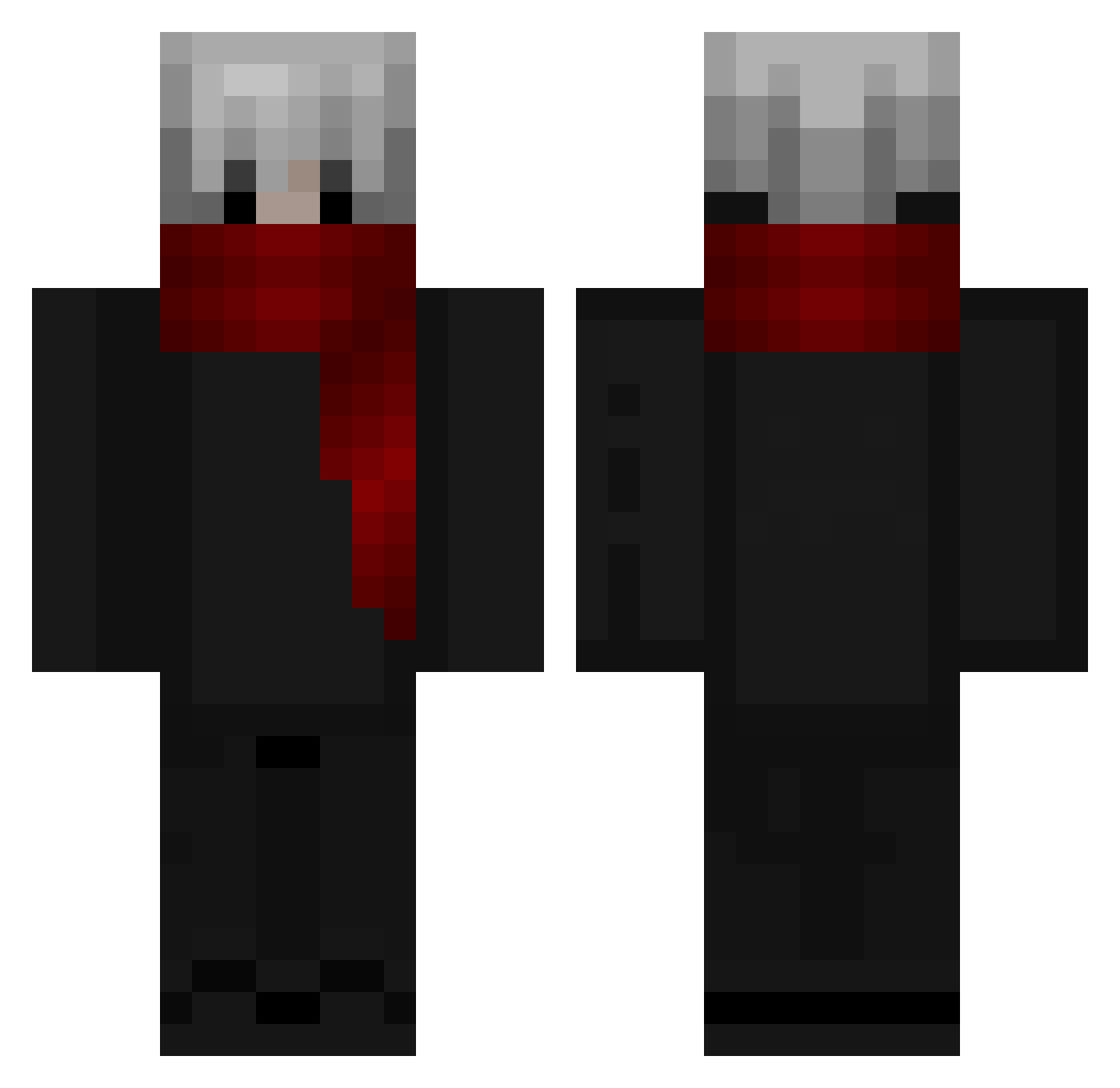 scraftypro_ Minecraft skin, front and back view