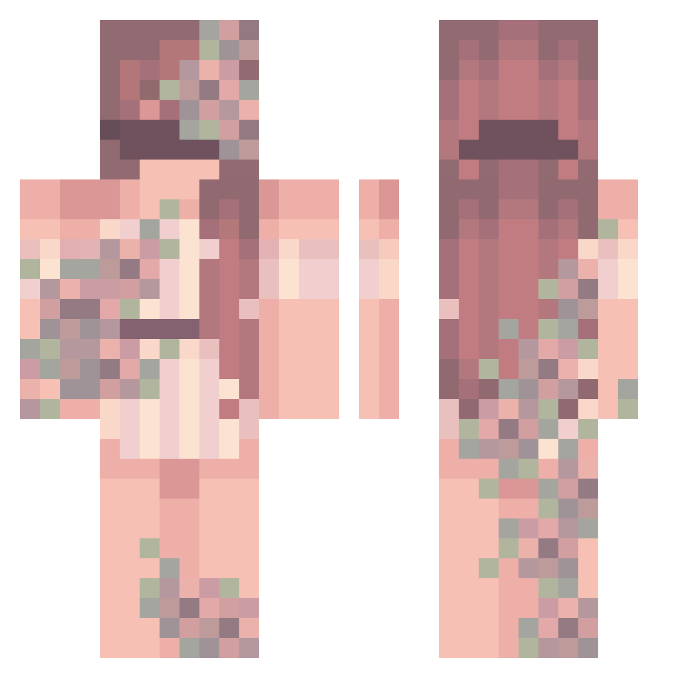 Baby__Yodaa Minecraft skin, front and back view