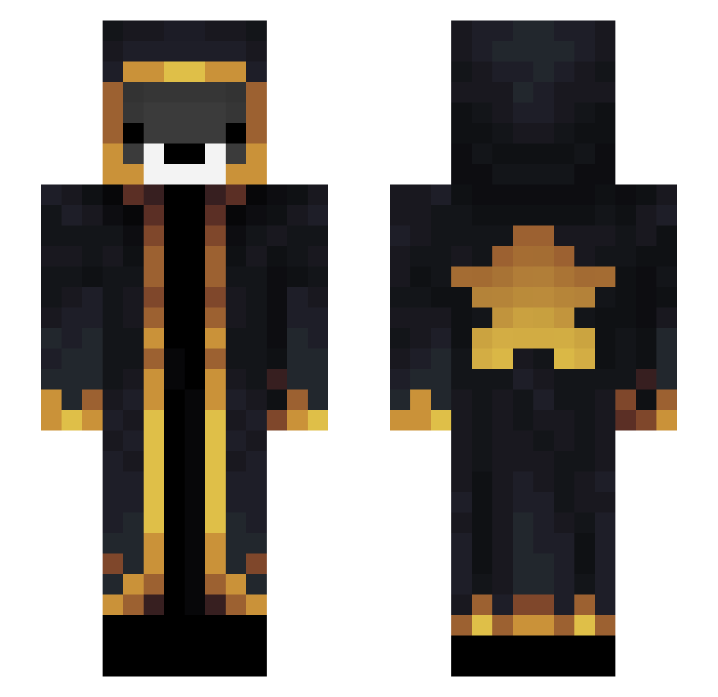 iamsabiya Minecraft skin, front and back view