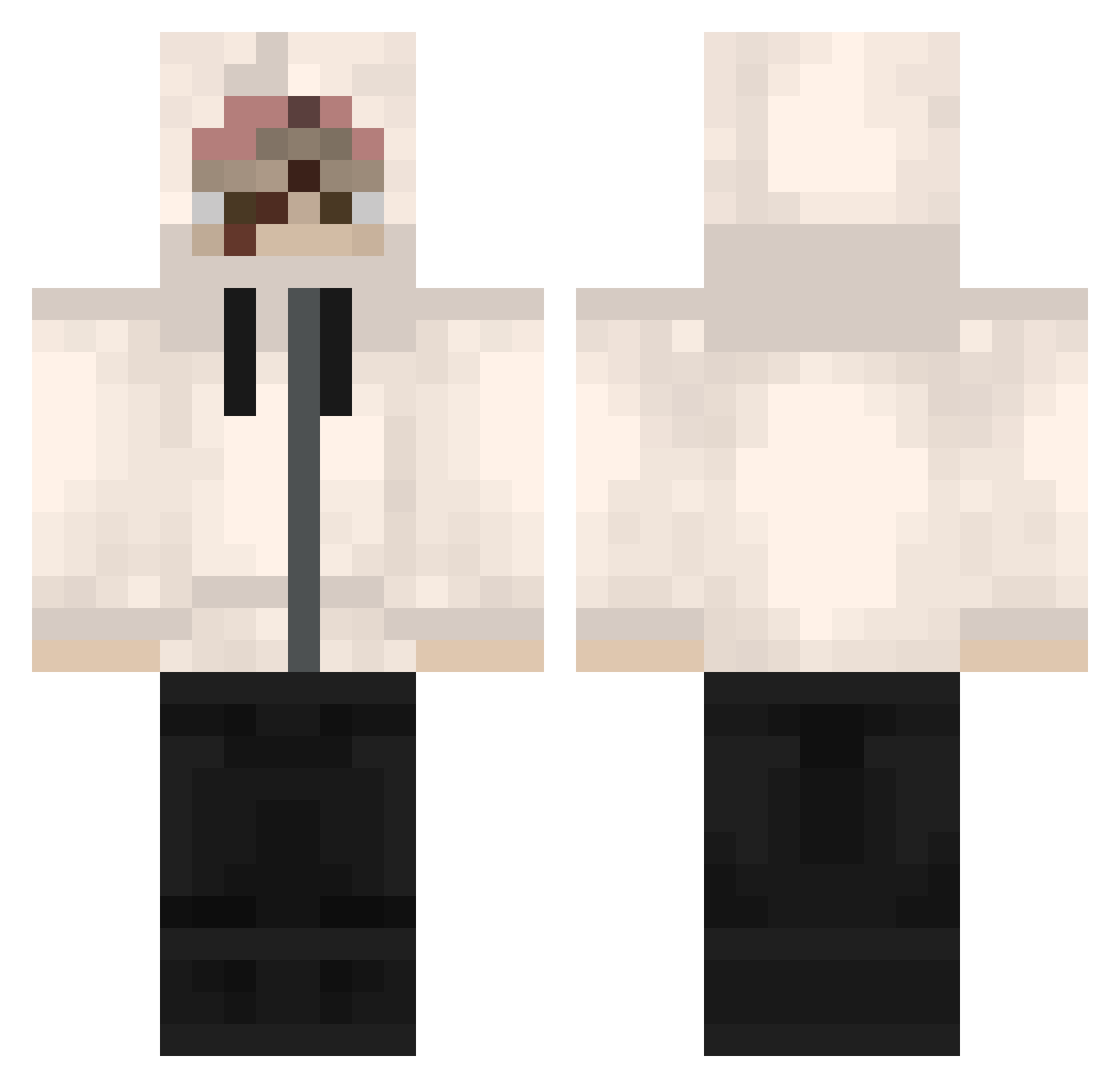 RAVARIUS_OWL_RP Minecraft skin, front and back view
