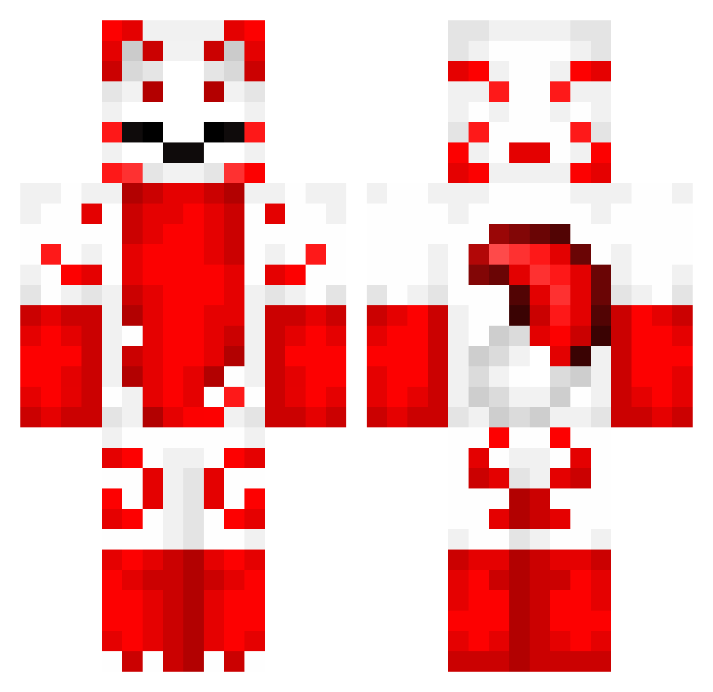 Koguntetzu Minecraft skin, front and back view