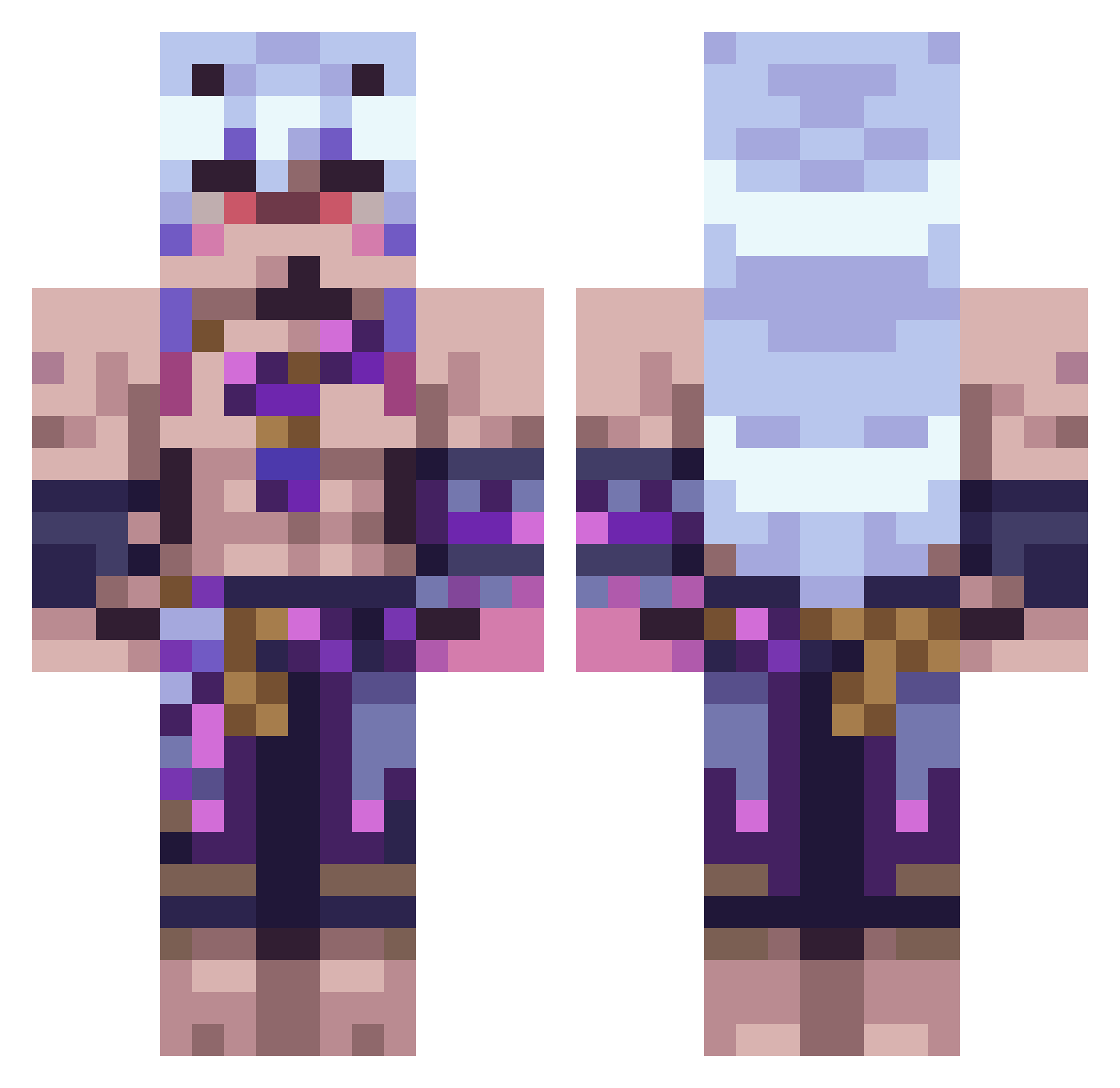 shoxl_ Minecraft skin, front and back view