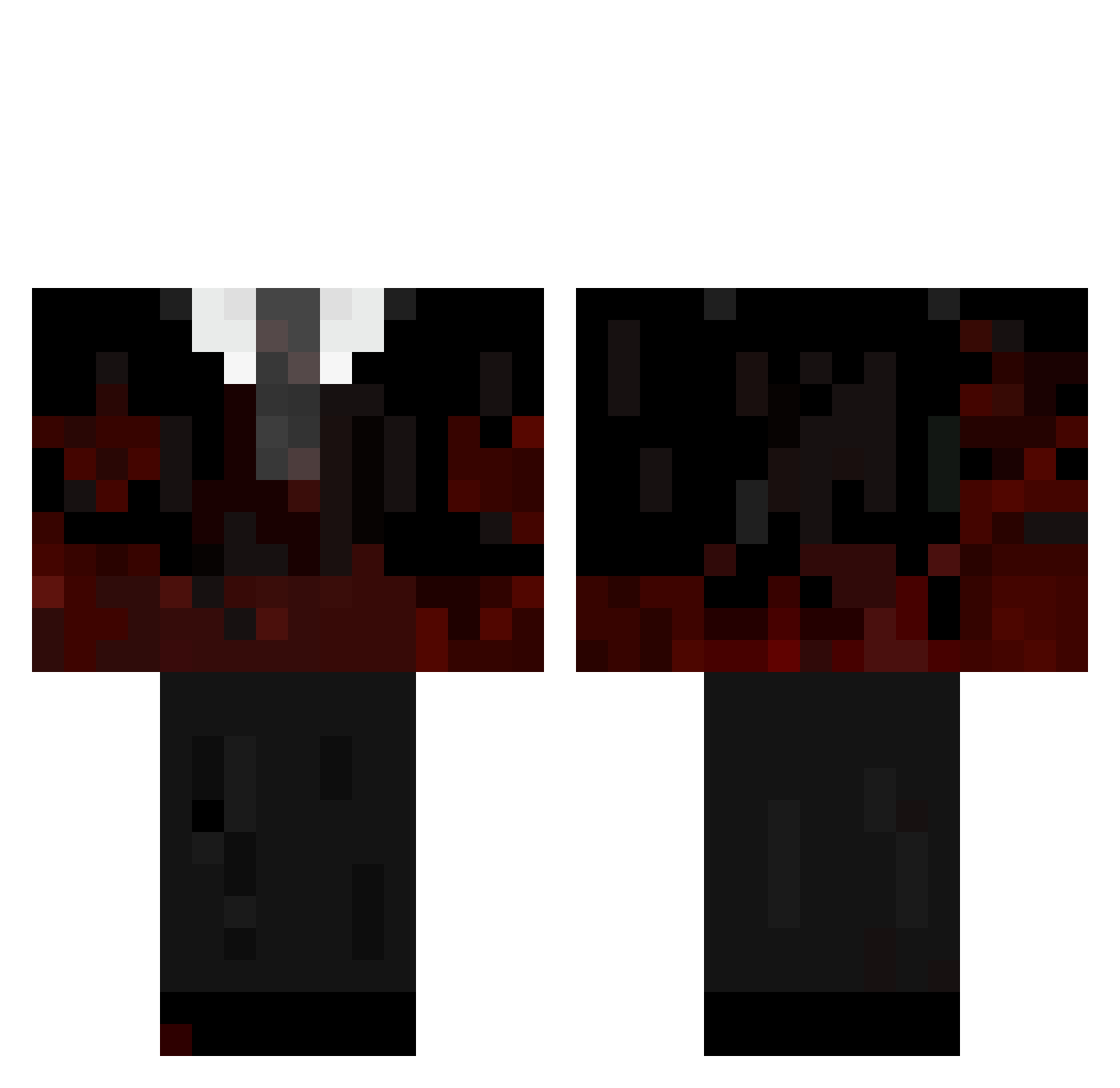 PresNyanNugget Minecraft skin, front and back view