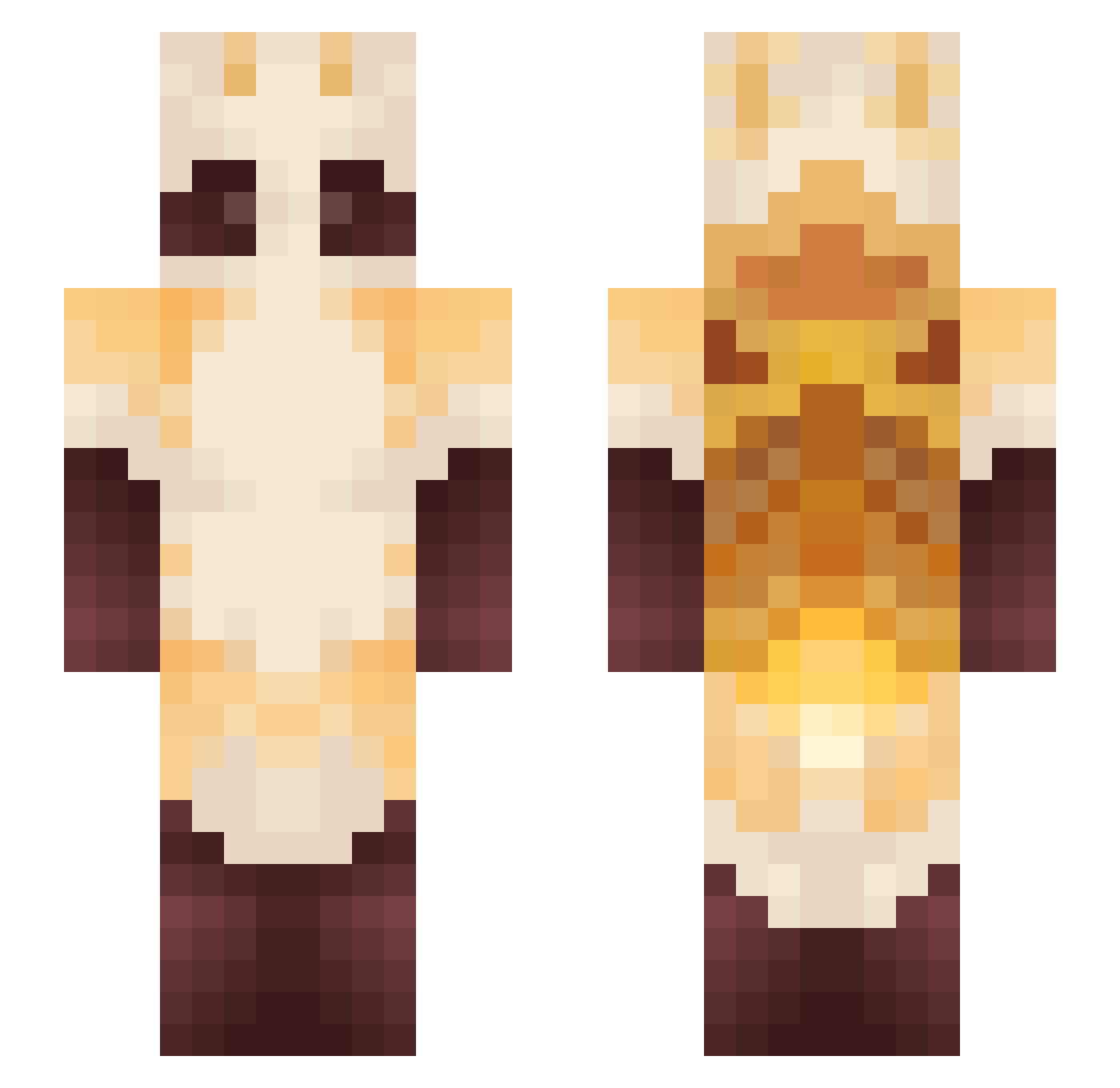 Dozen_of_Eggs Minecraft skin, front and back view