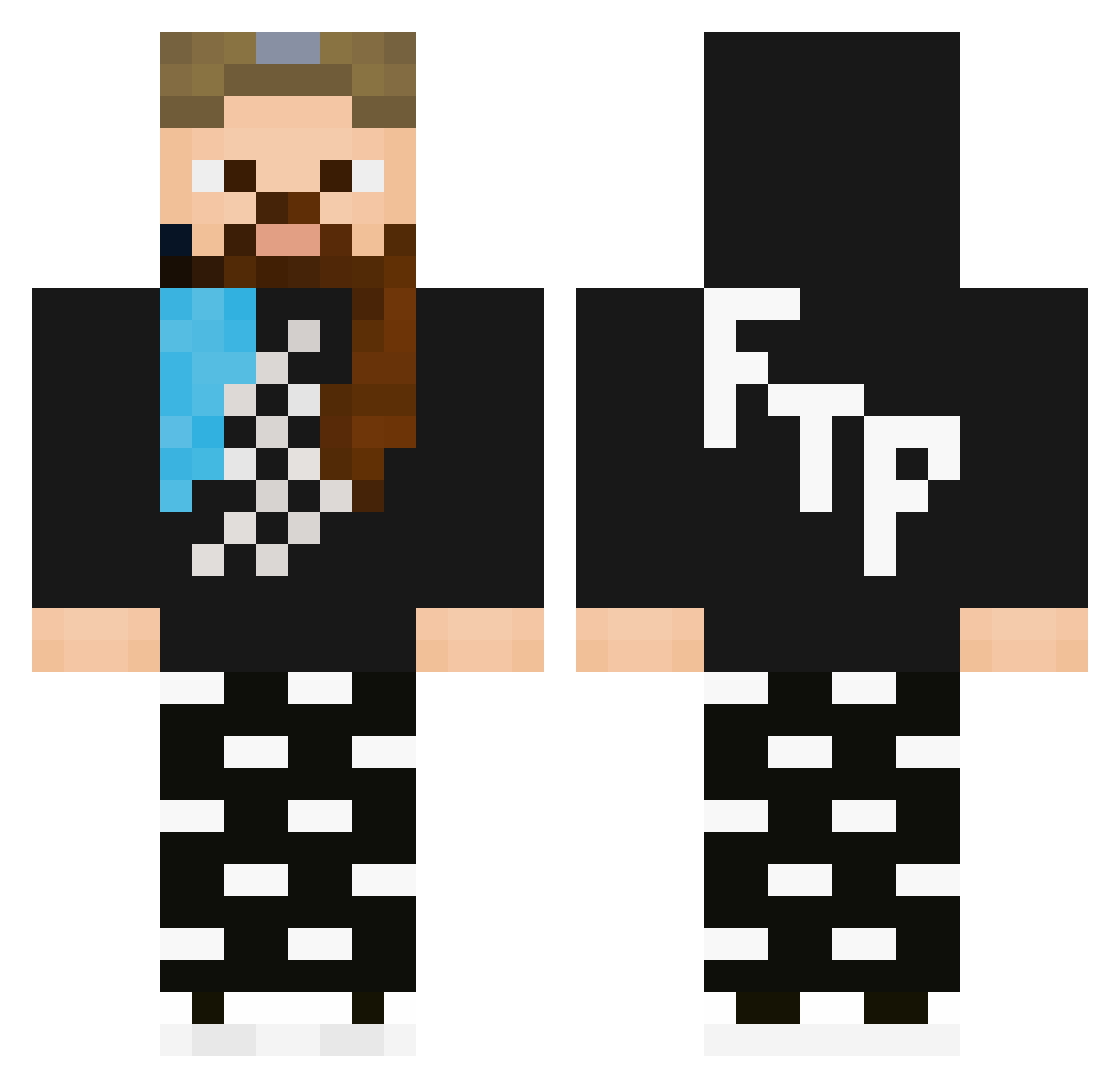 seezy59 Minecraft skin, front and back view
