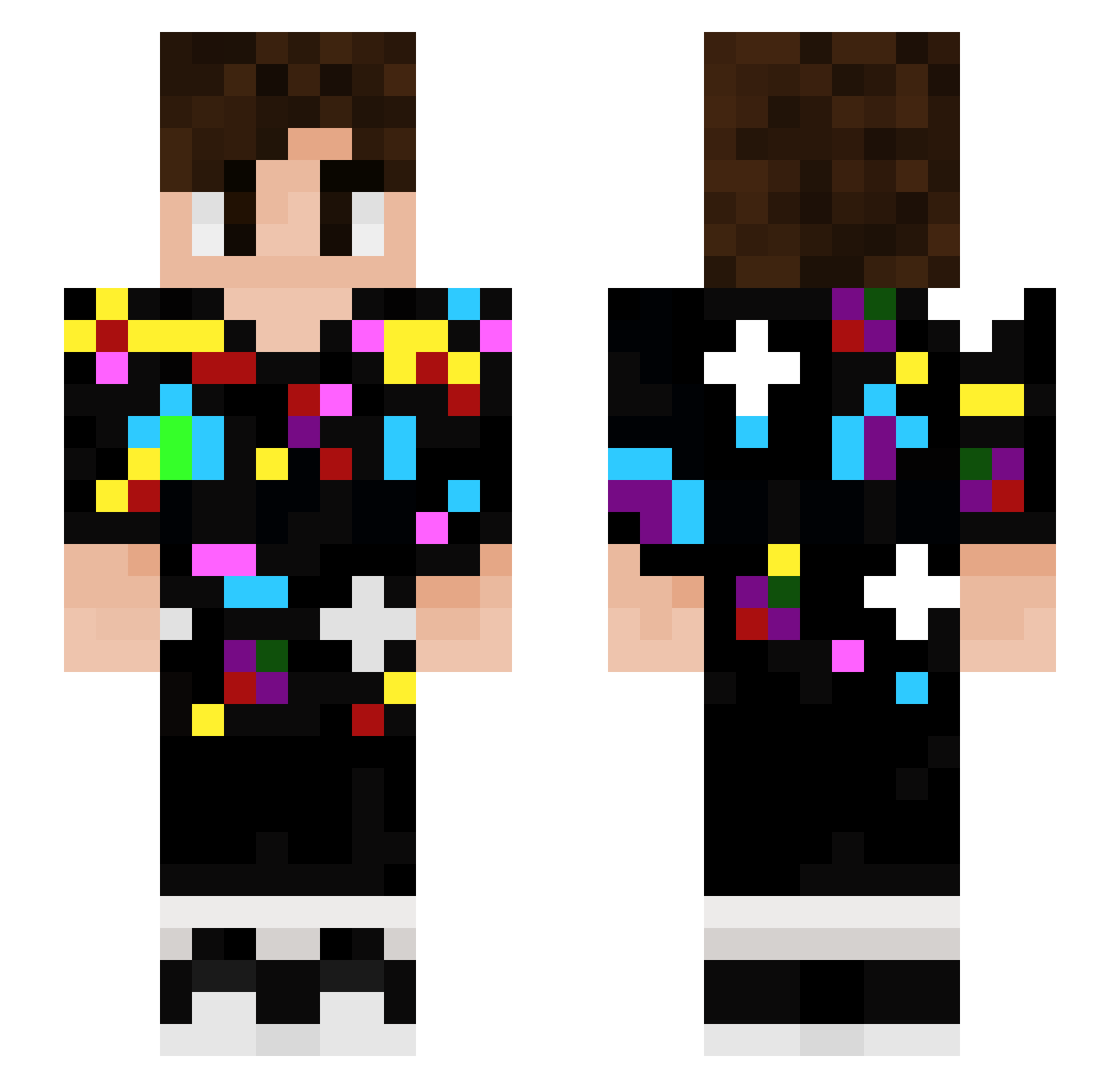 Mariomaster0314 Minecraft skin, front and back view